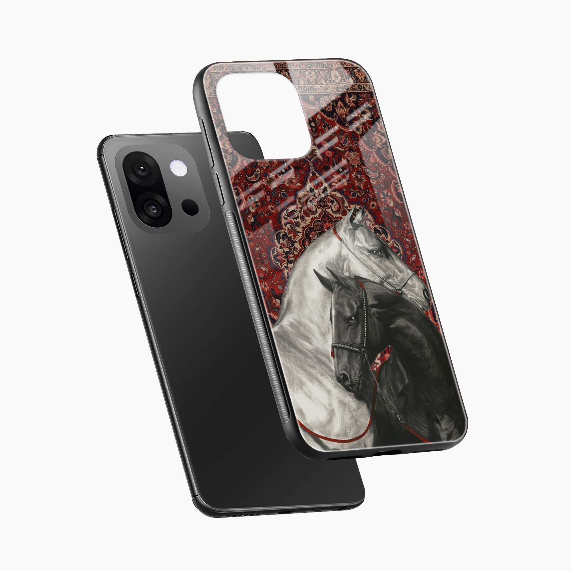 Black And White Horse OnePlus 13s Back Cover