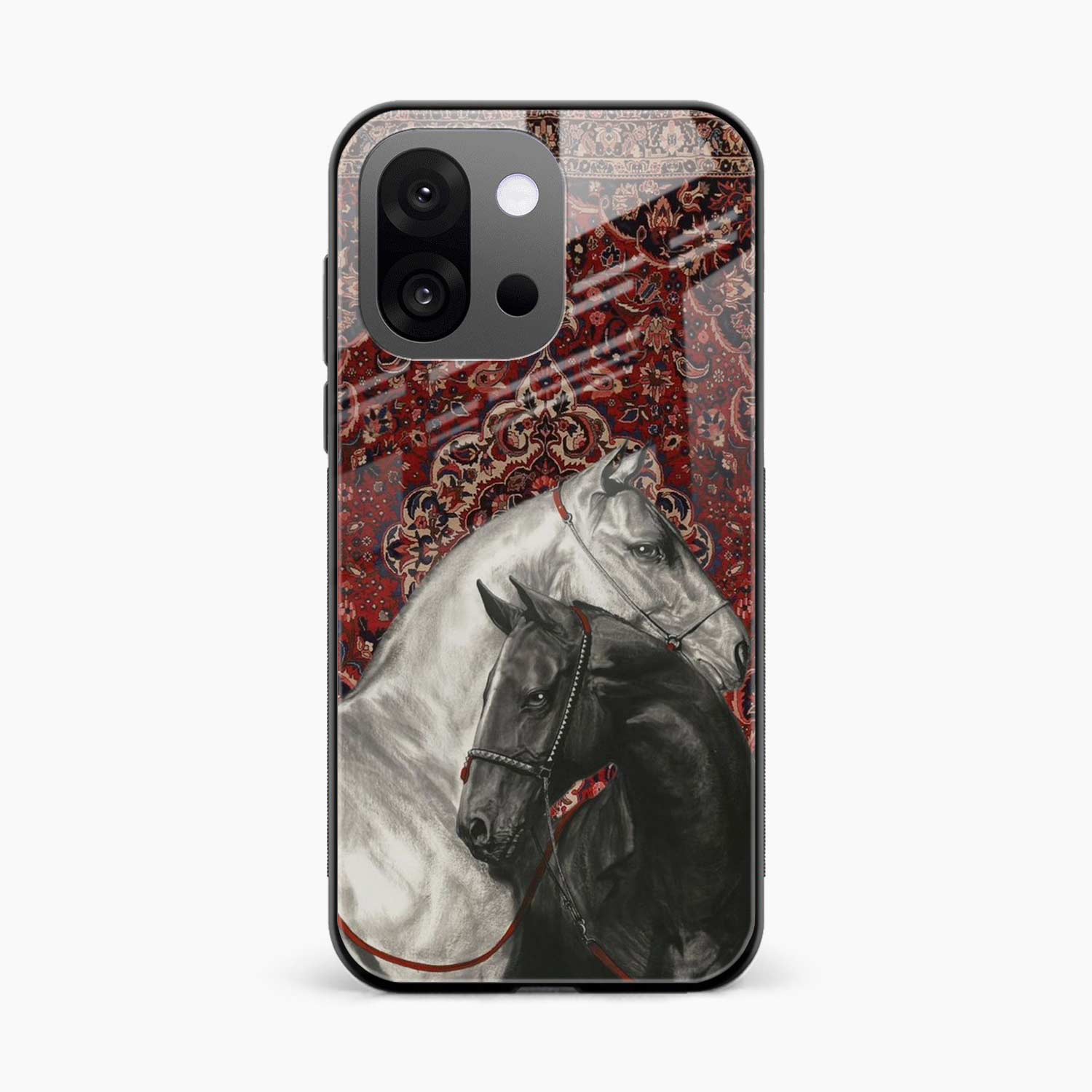 Black And White Horse OnePlus 13s Back Cover
