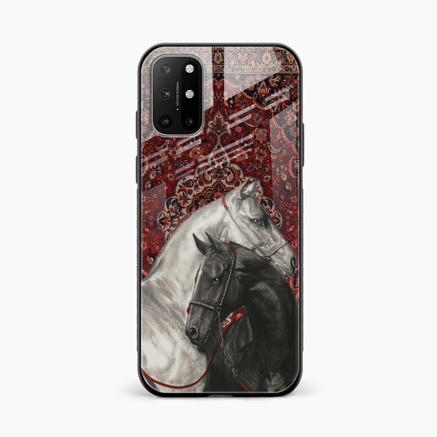 Black And White Horse OnePlus 8T Back Cover