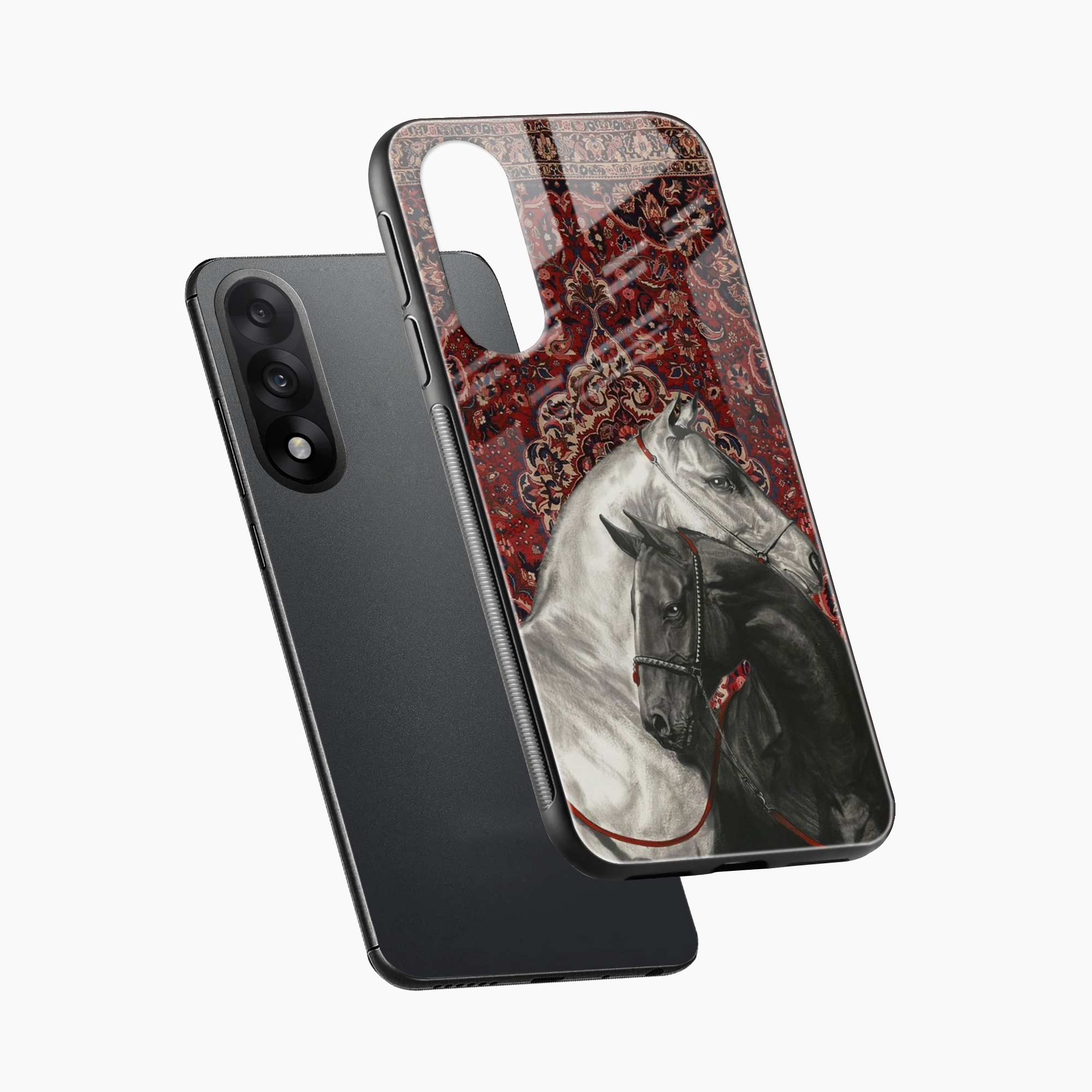 Black And White Horse OnePlus Nord 5 Back Cover