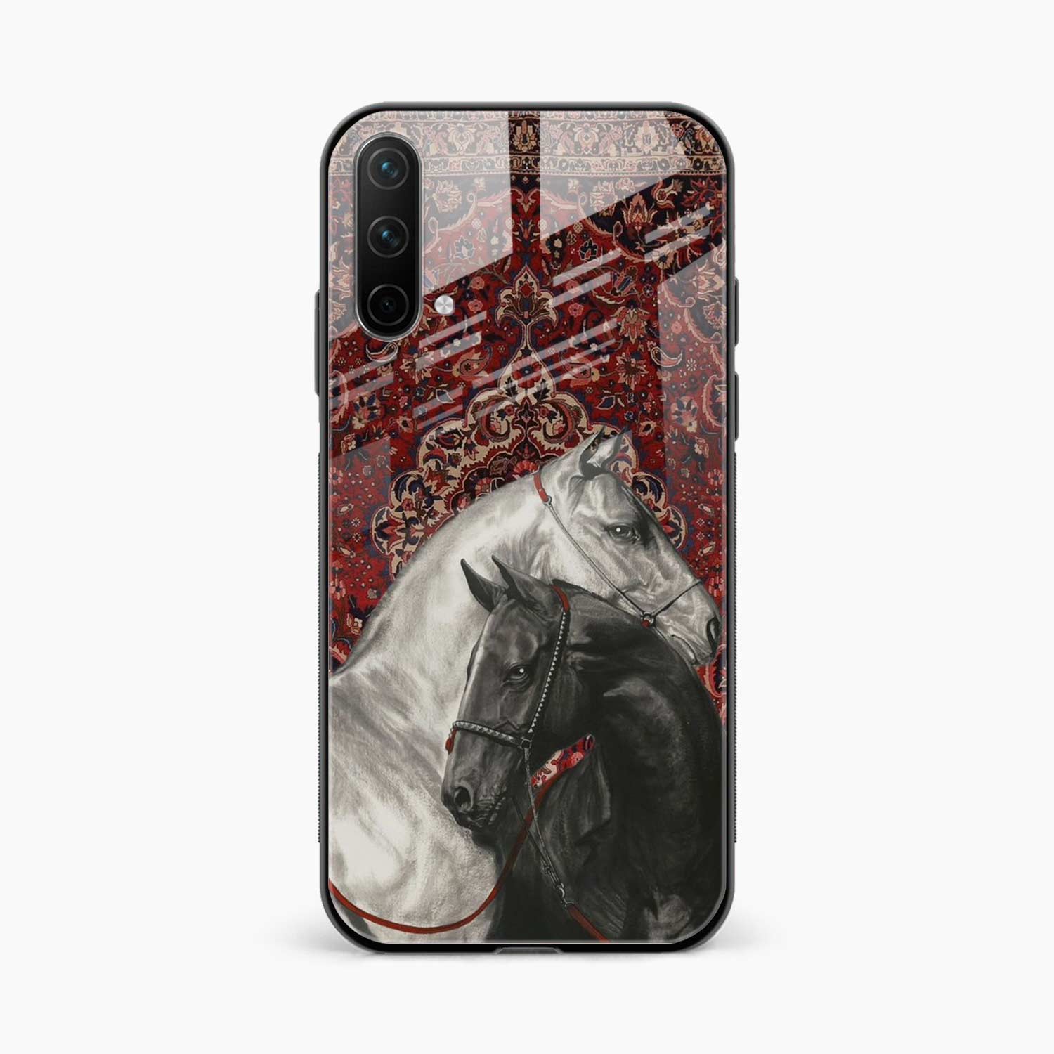 Black And White Horse OnePlus Nord CE 5G Back Cover
