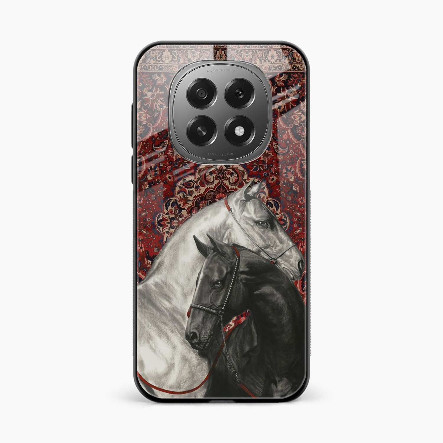 Black And White Horse Oppo F29 5G Back Cover