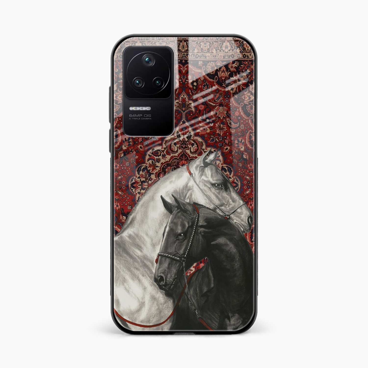 Black And White Horse Poco F4 Back Cover