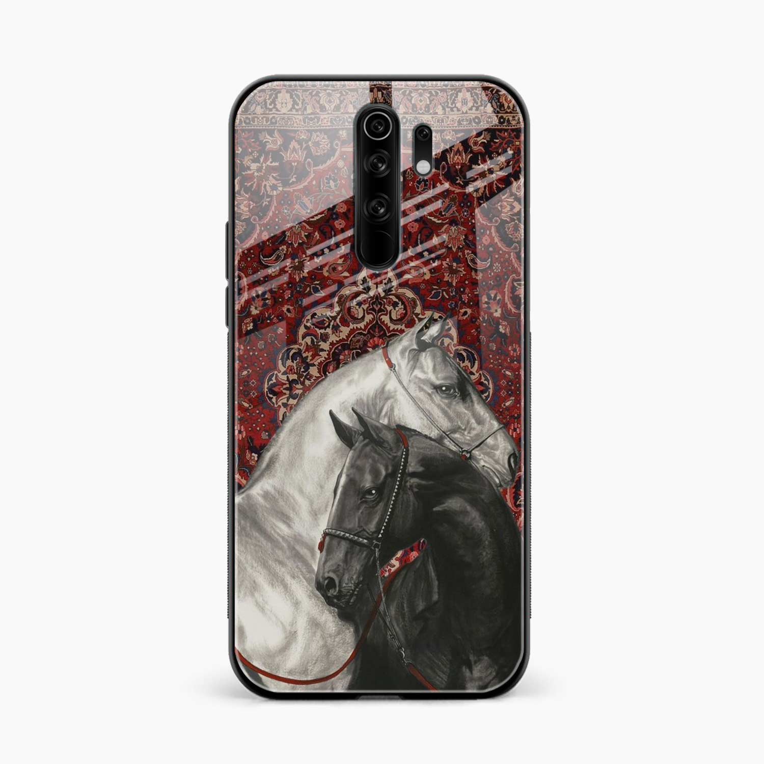 Black And White Horse Poco M2 Reloaded Back Cover