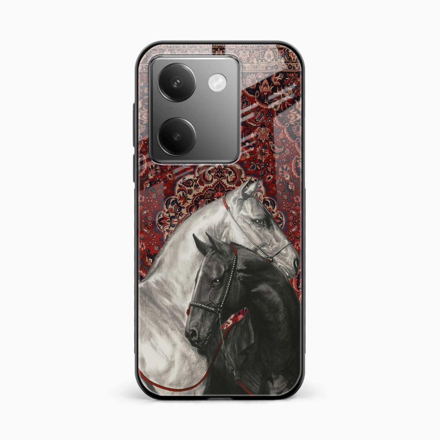 Black And White Horse Poco M7 Pro 5G Back Cover