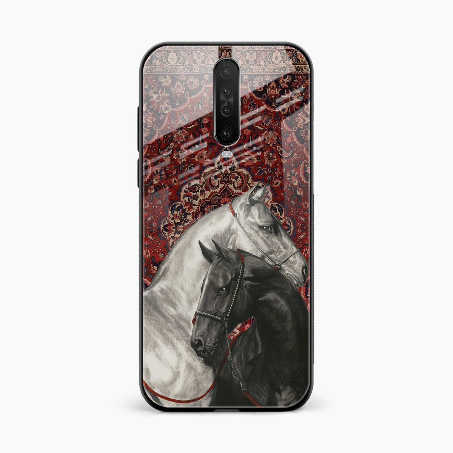 Black And White Horse Poco X2 Back Cover