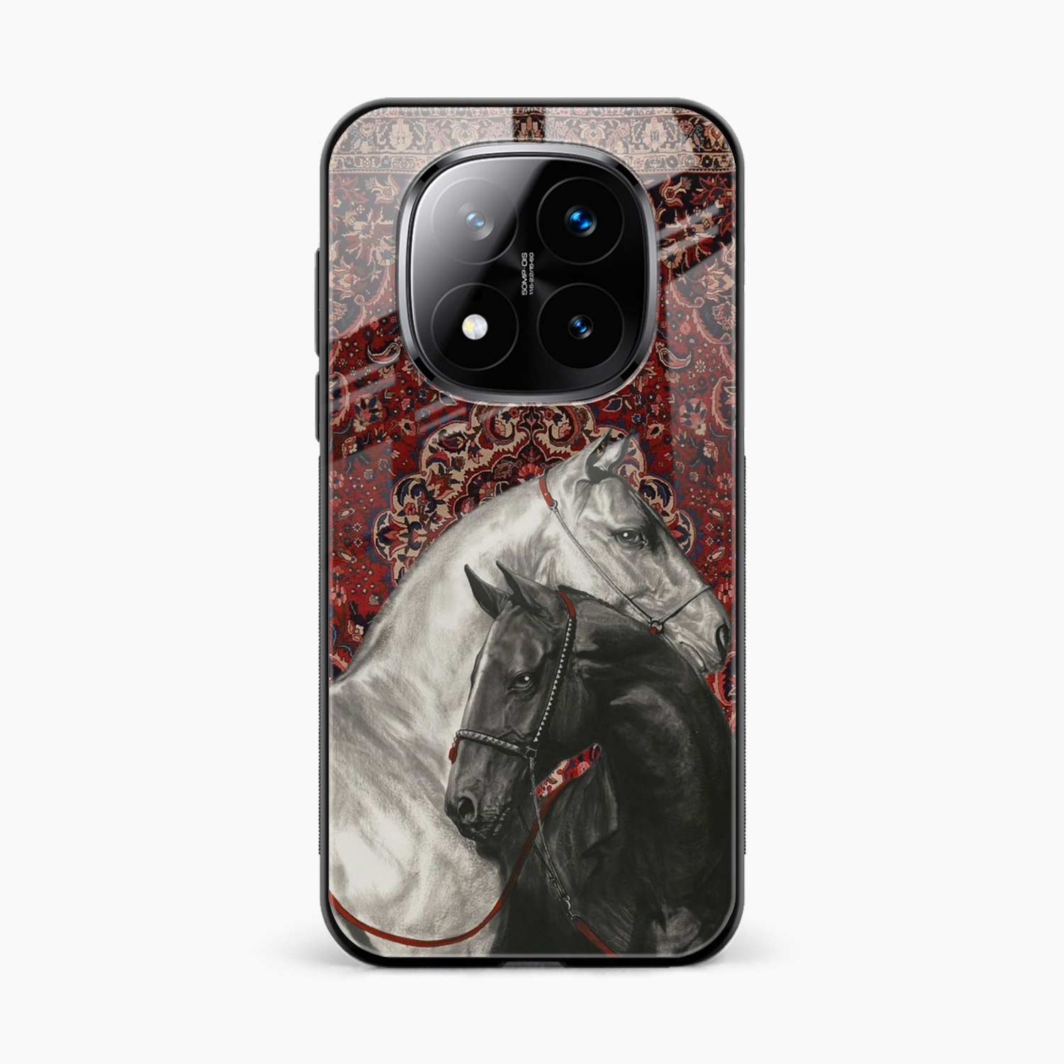 Black And White Horse Poco X7 5G Back Cover