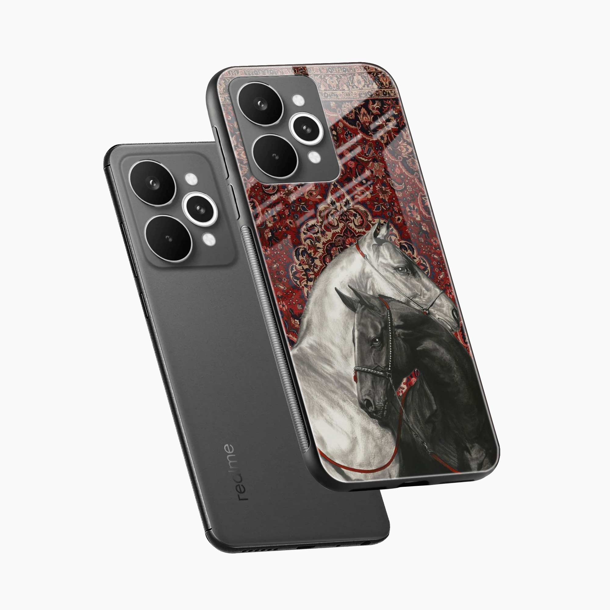Black And White Horse Realme 15 Pro 5G Back Cover