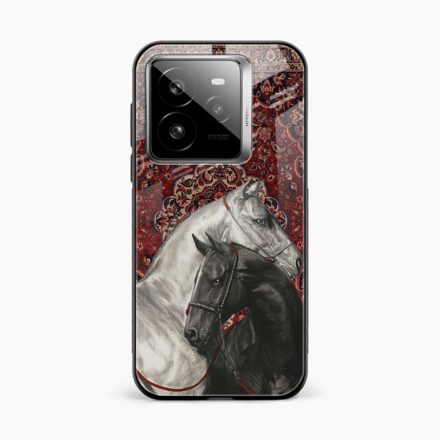 Black And White Horse Realme Gt 7 Pro Back Cover