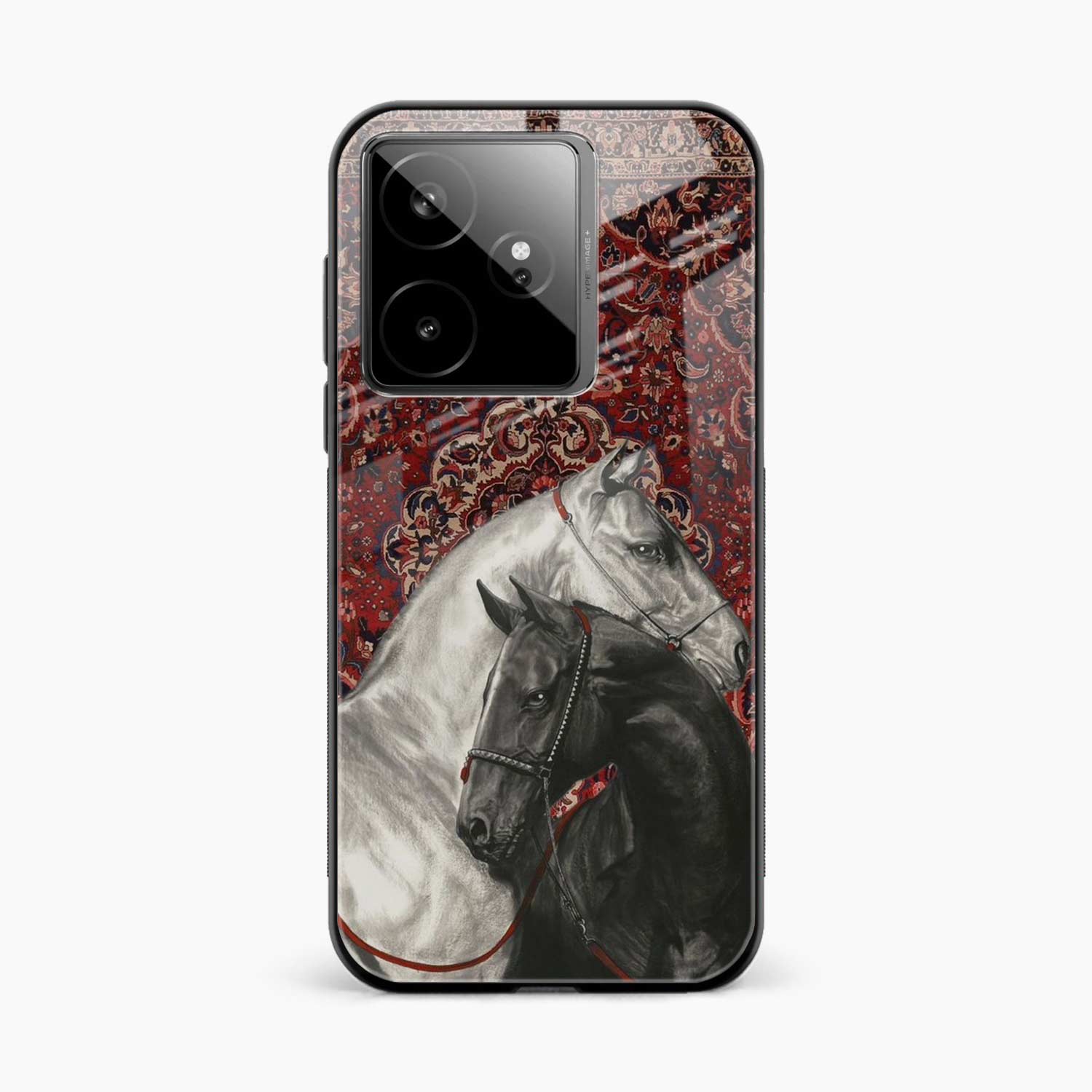 Black And White Horse Realme Gt 7 Back Cover