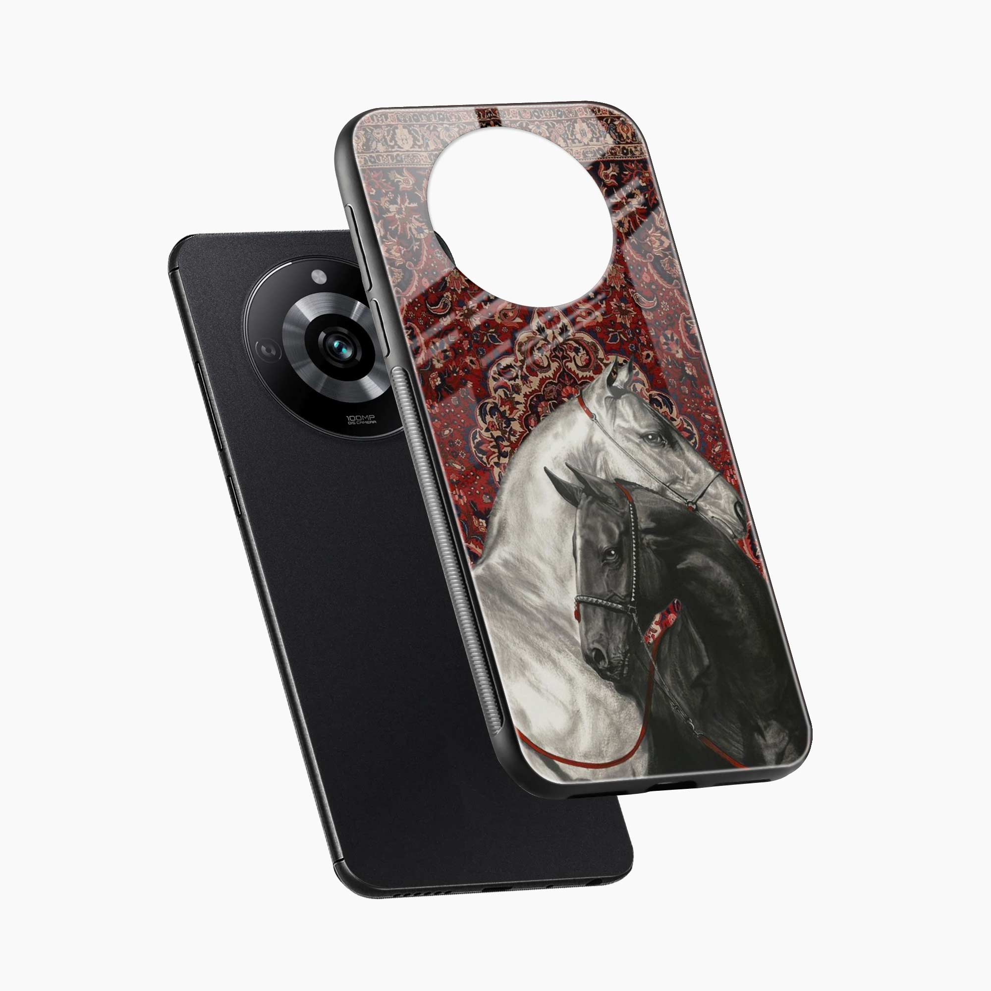 Black And White Horse Realme Narzo 60 5G Back Cover