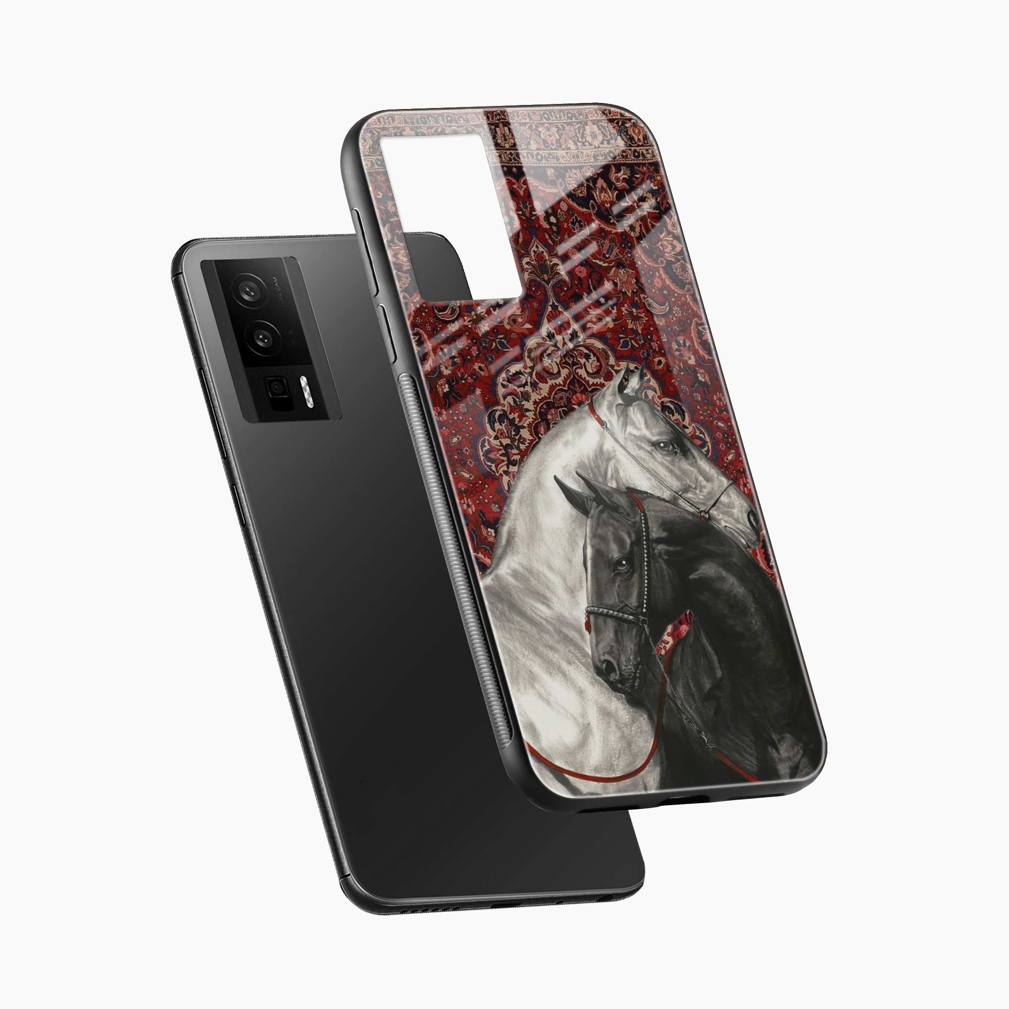 Black And White Horse Redmi K60 Back Cover
