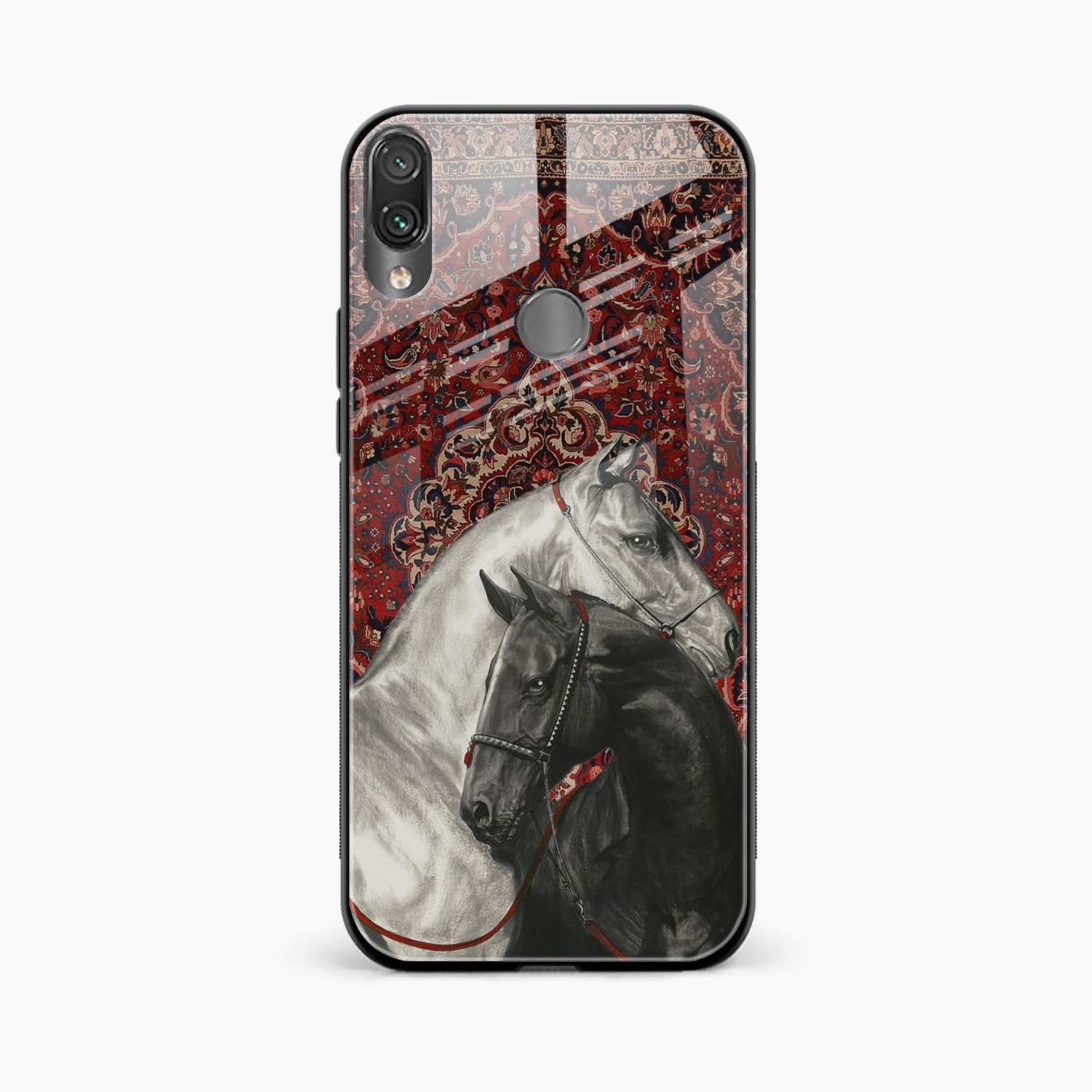 Black And White Horse Redmi Note 7 Pro Back Cover