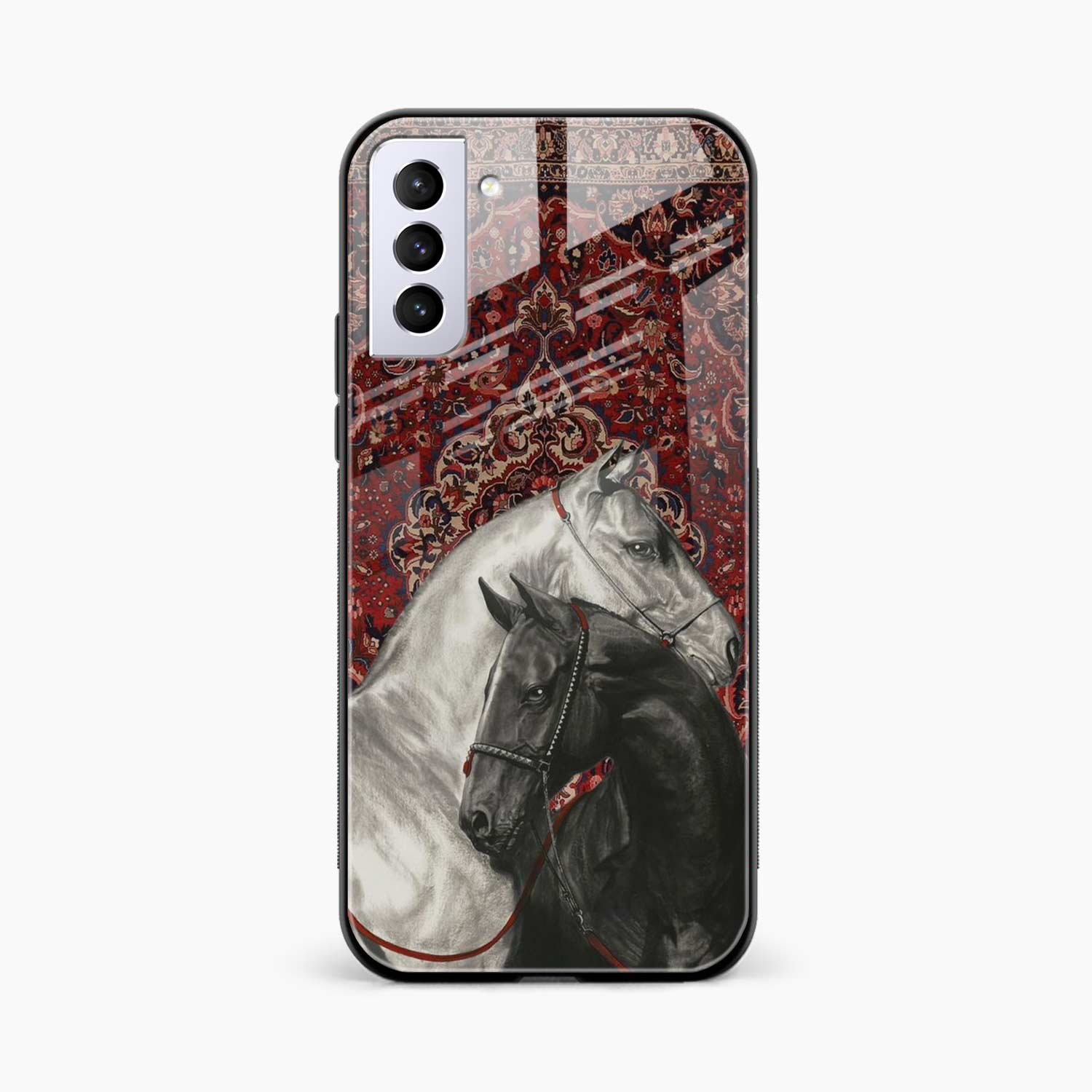 Black And White Horse Samsung Galaxy S21 FE Back Cover