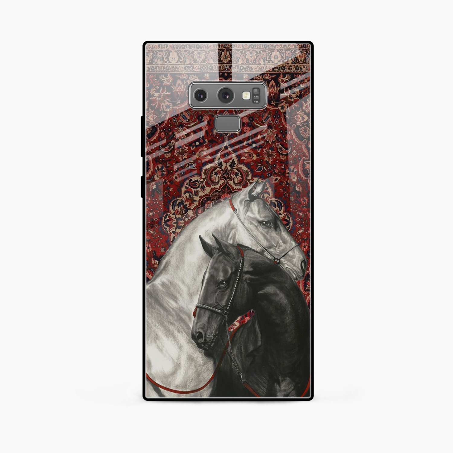 Black And White Horse Samsung Note 9 Back Cover