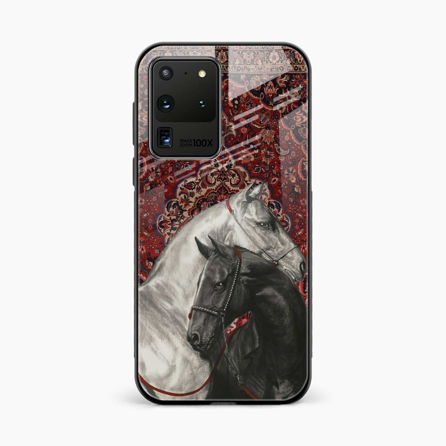 Black And White Horse Samsung S20 Ultra Back Cover