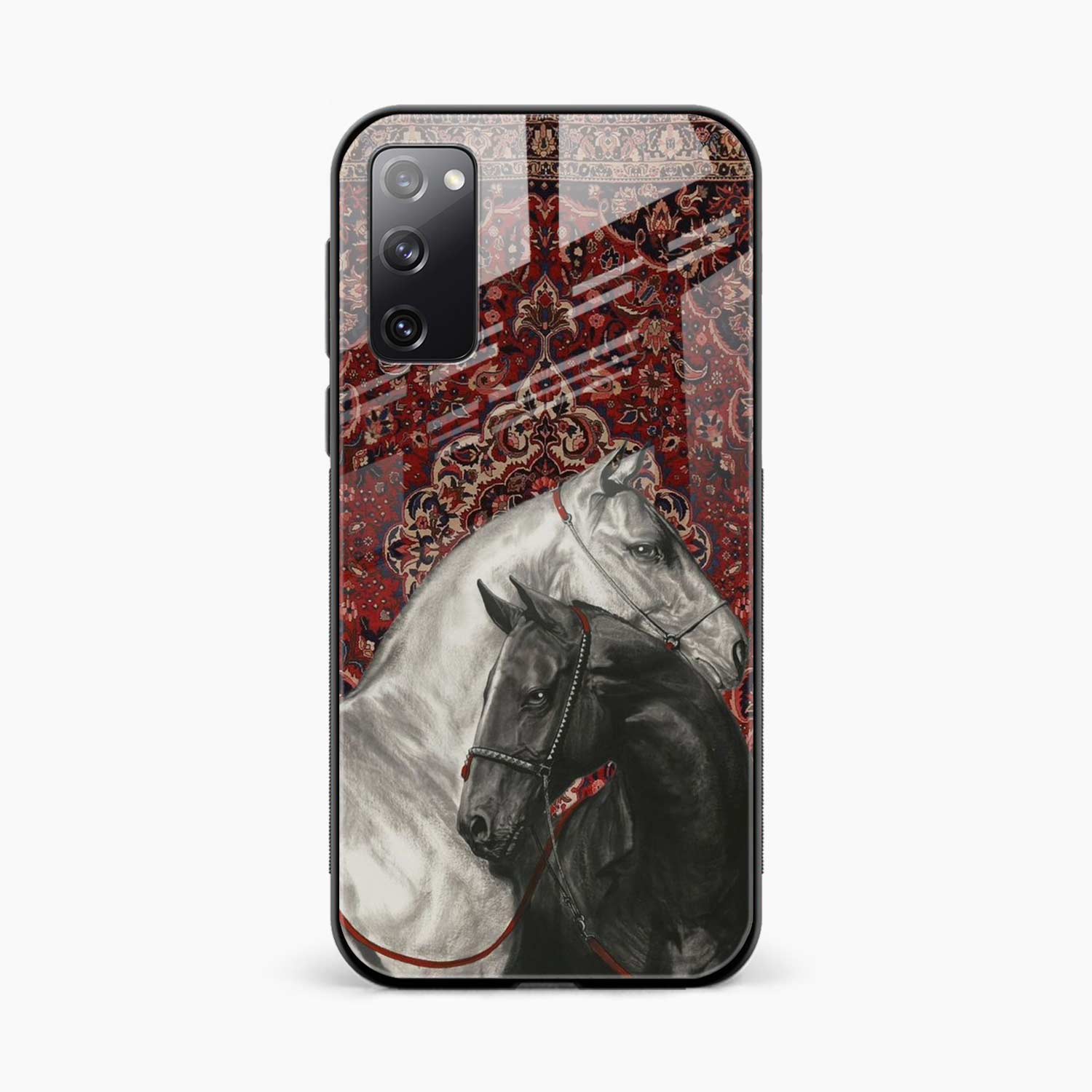 Black And White Horse Samsung S20 Back Cover