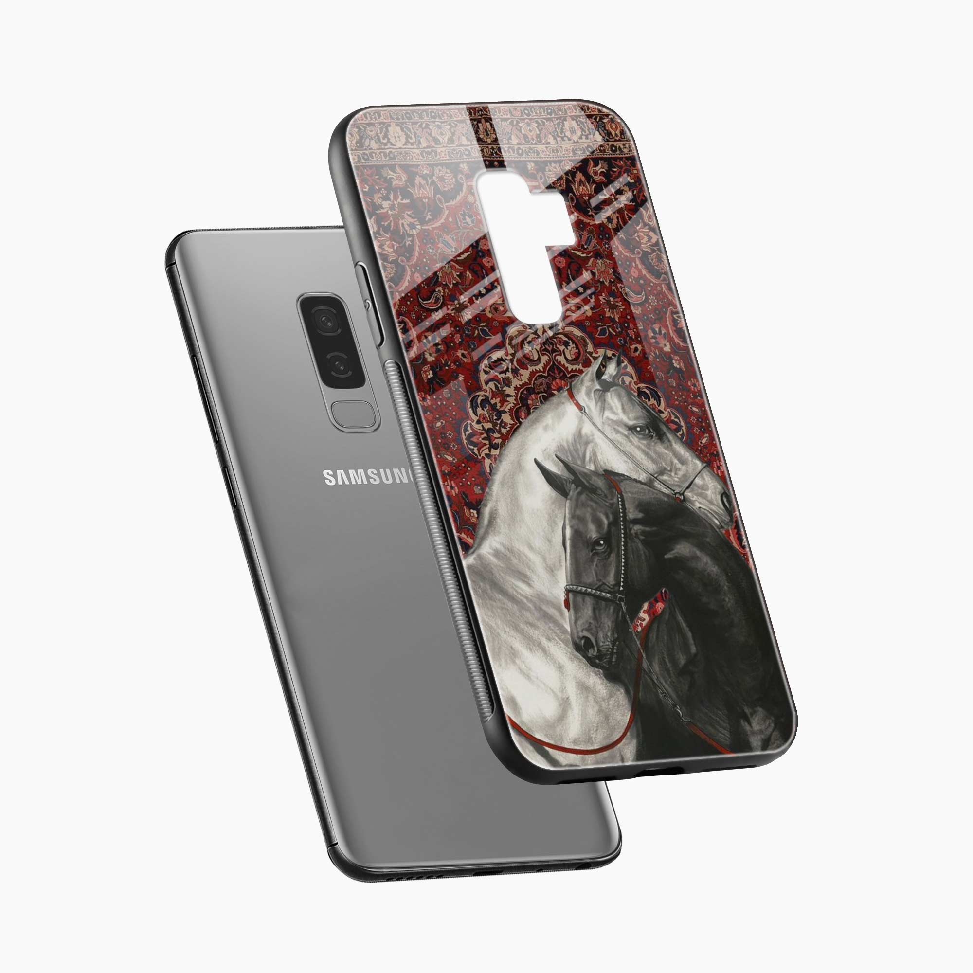Black And White Horse Samsung S9 Plus Back Cover