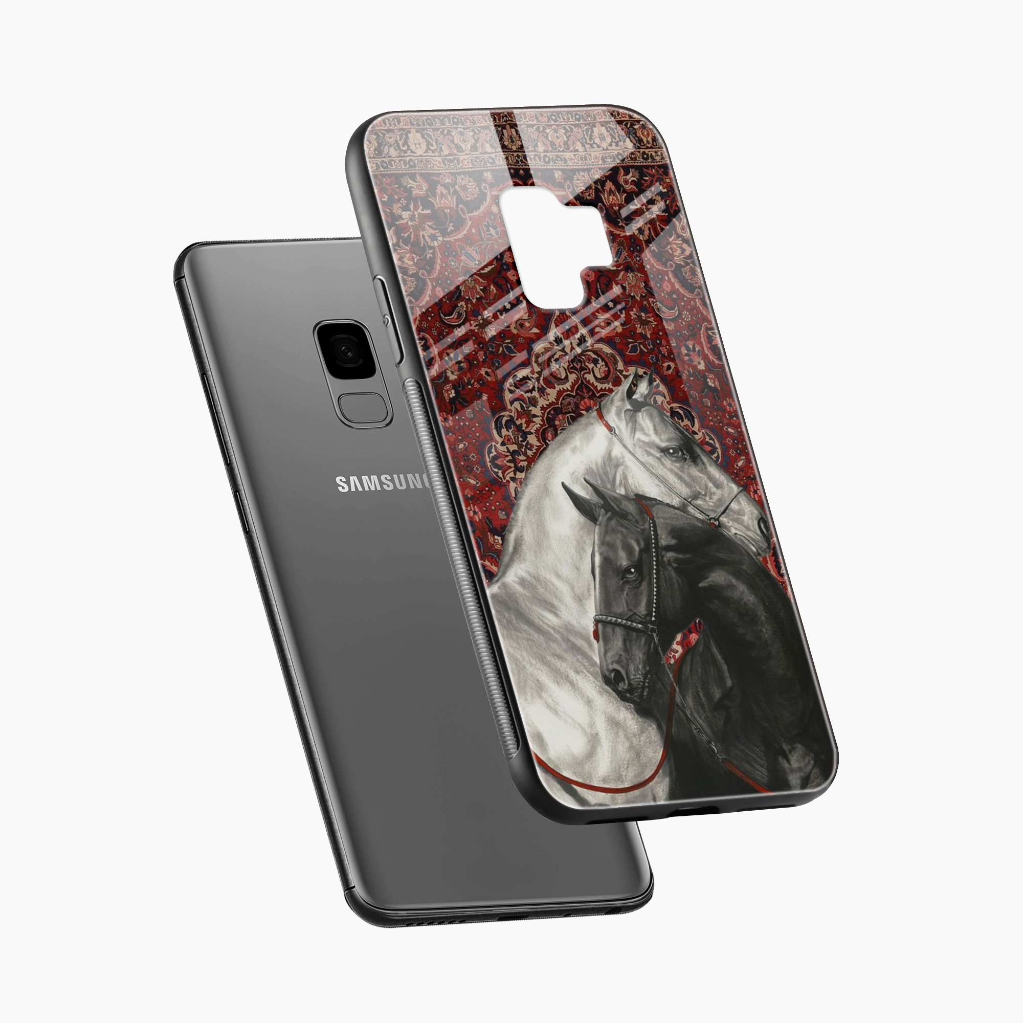 Black And White Horse Samsung S9 Back Cover