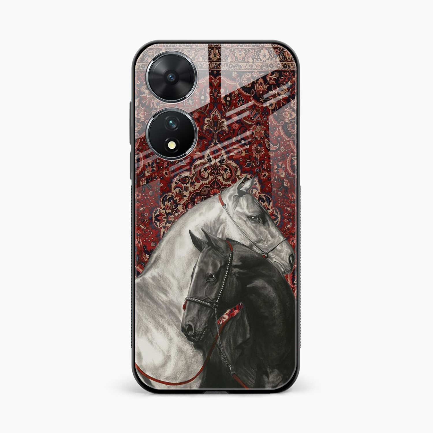 Black And White Horse Vivo T2 Back Cover