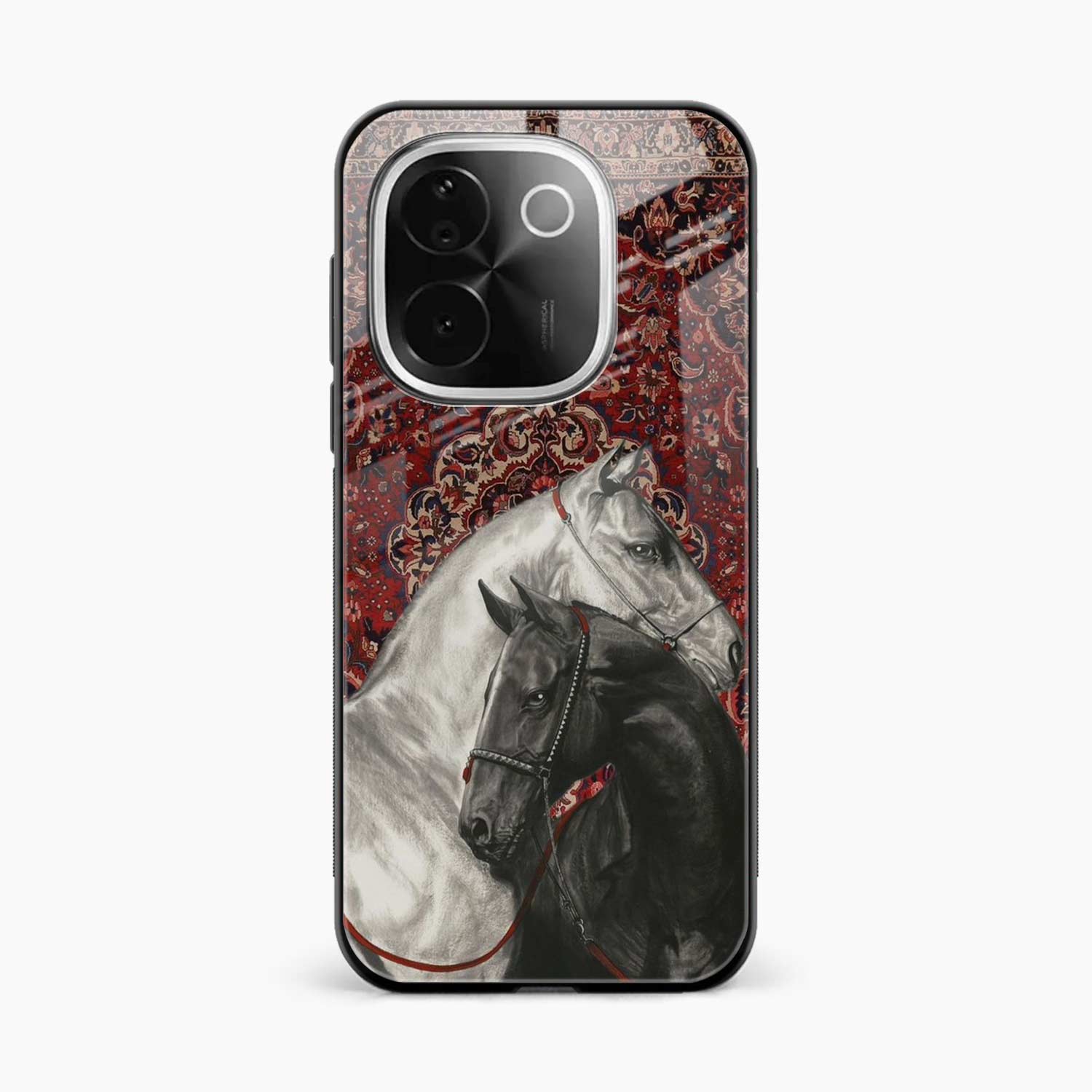 Black And White Horse Vivo T3 Pro 5G Back Cover