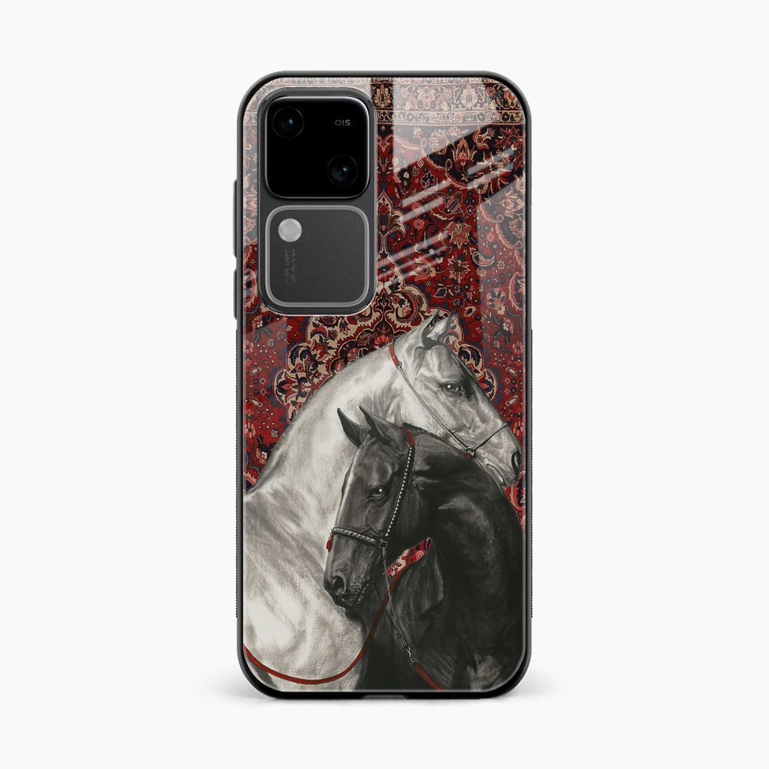 Black And White Horse Vivo V30 Pro Back Cover