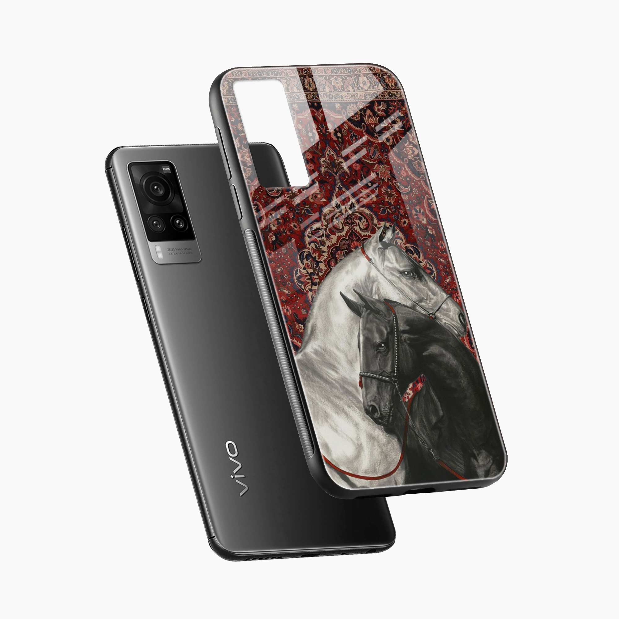 Black And White Horse Vivo X60 Back Cover