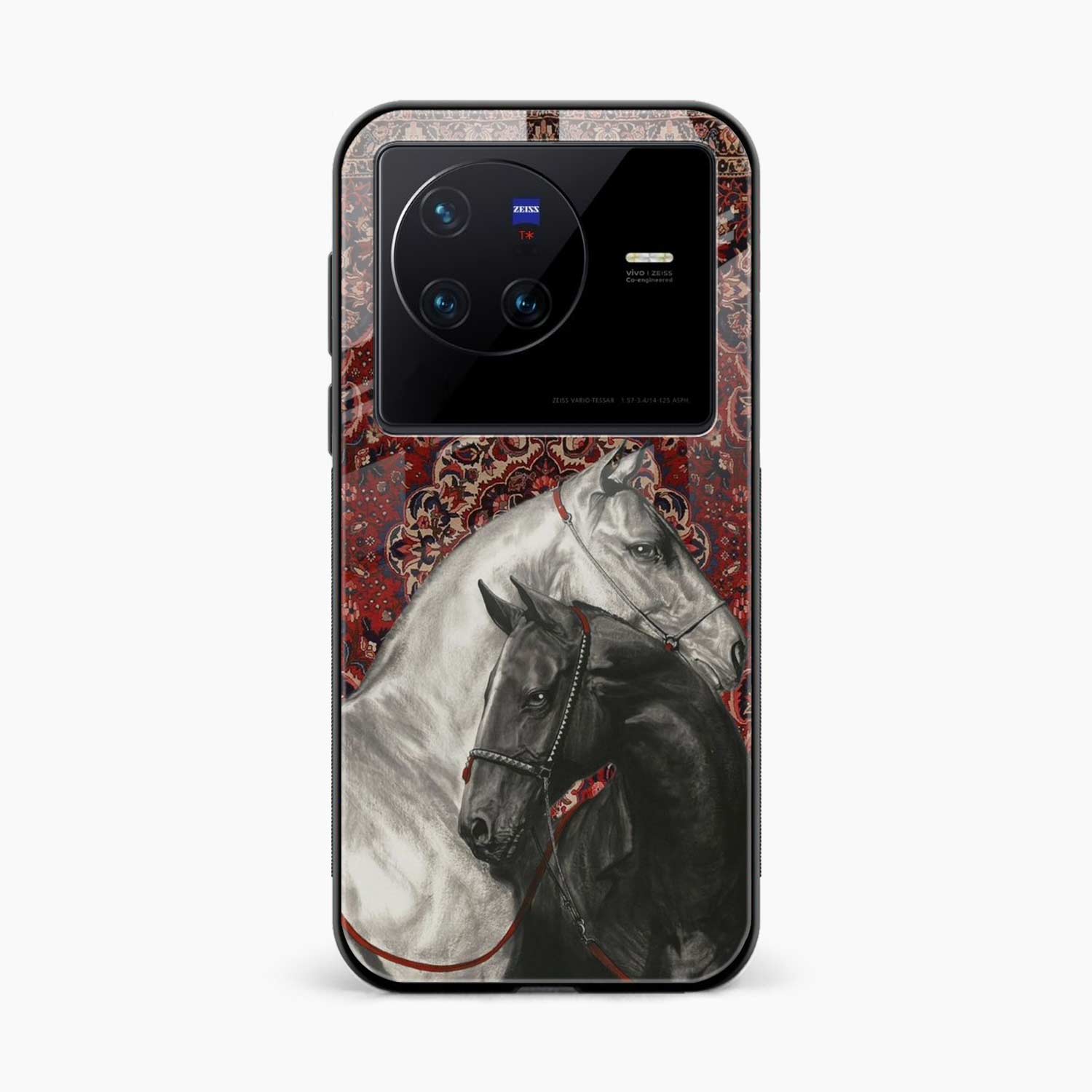 Black And White Horse Vivo X80 Back Cover