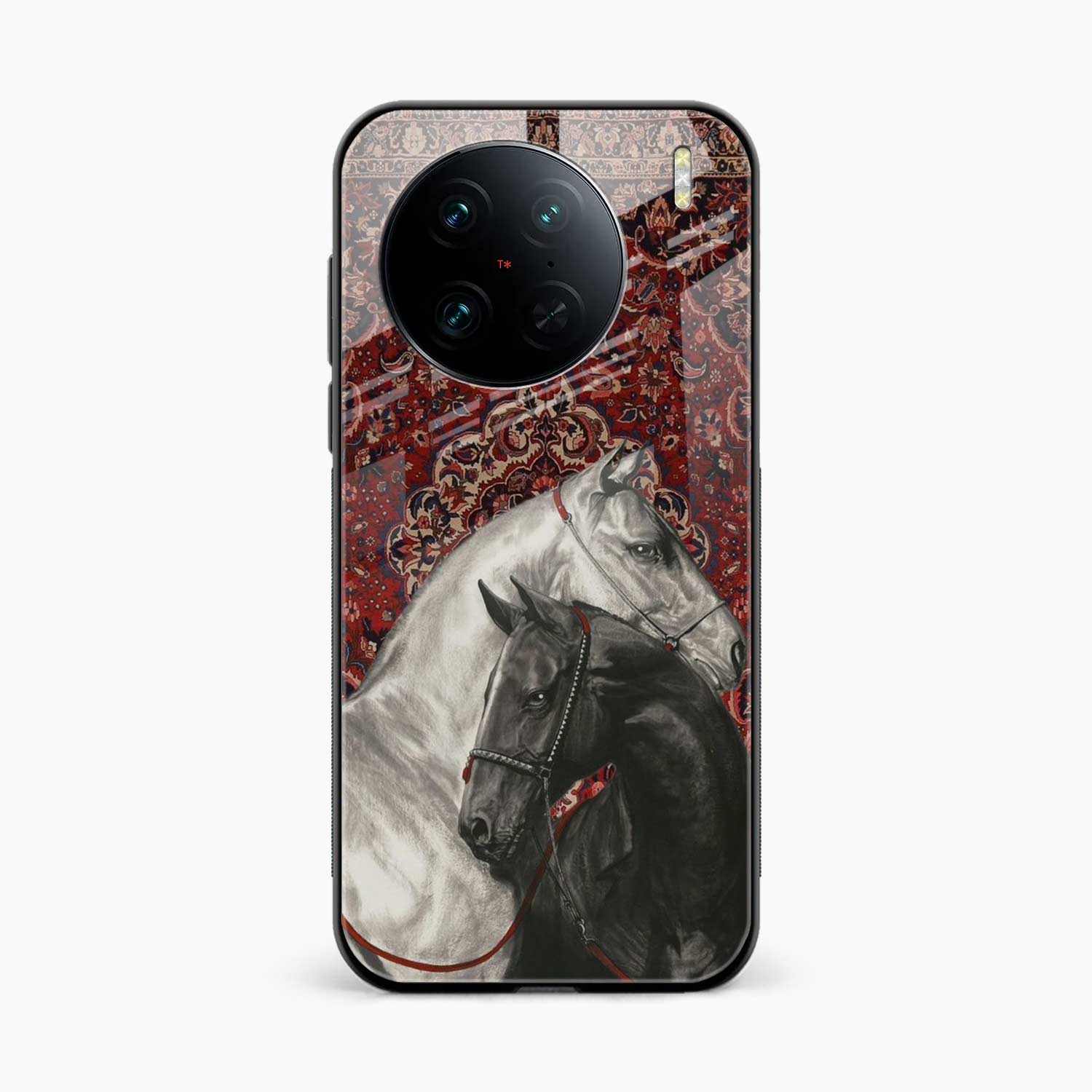 Black And White Horse Vivo X90 Pro Plus Back Cover