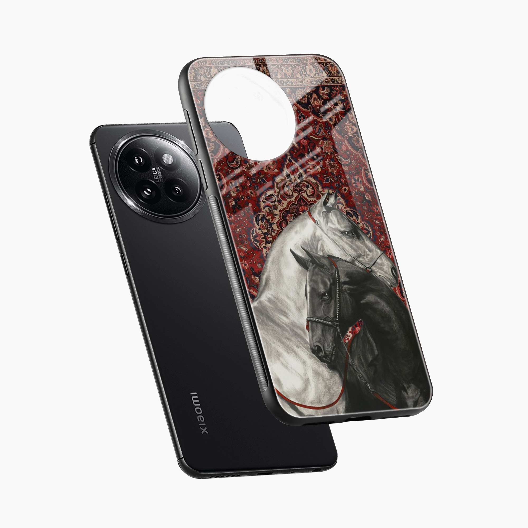 Black And White Horse Xiaomi 14 Civi Back Cover