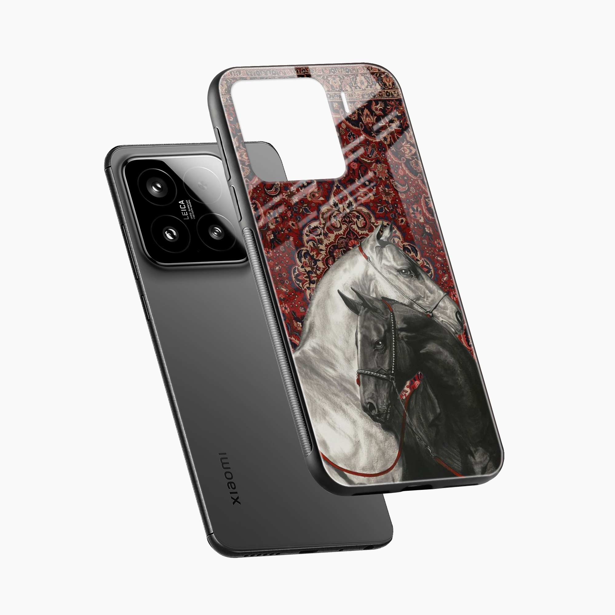 Black And White Horse Xiaomi 15 Back Cover