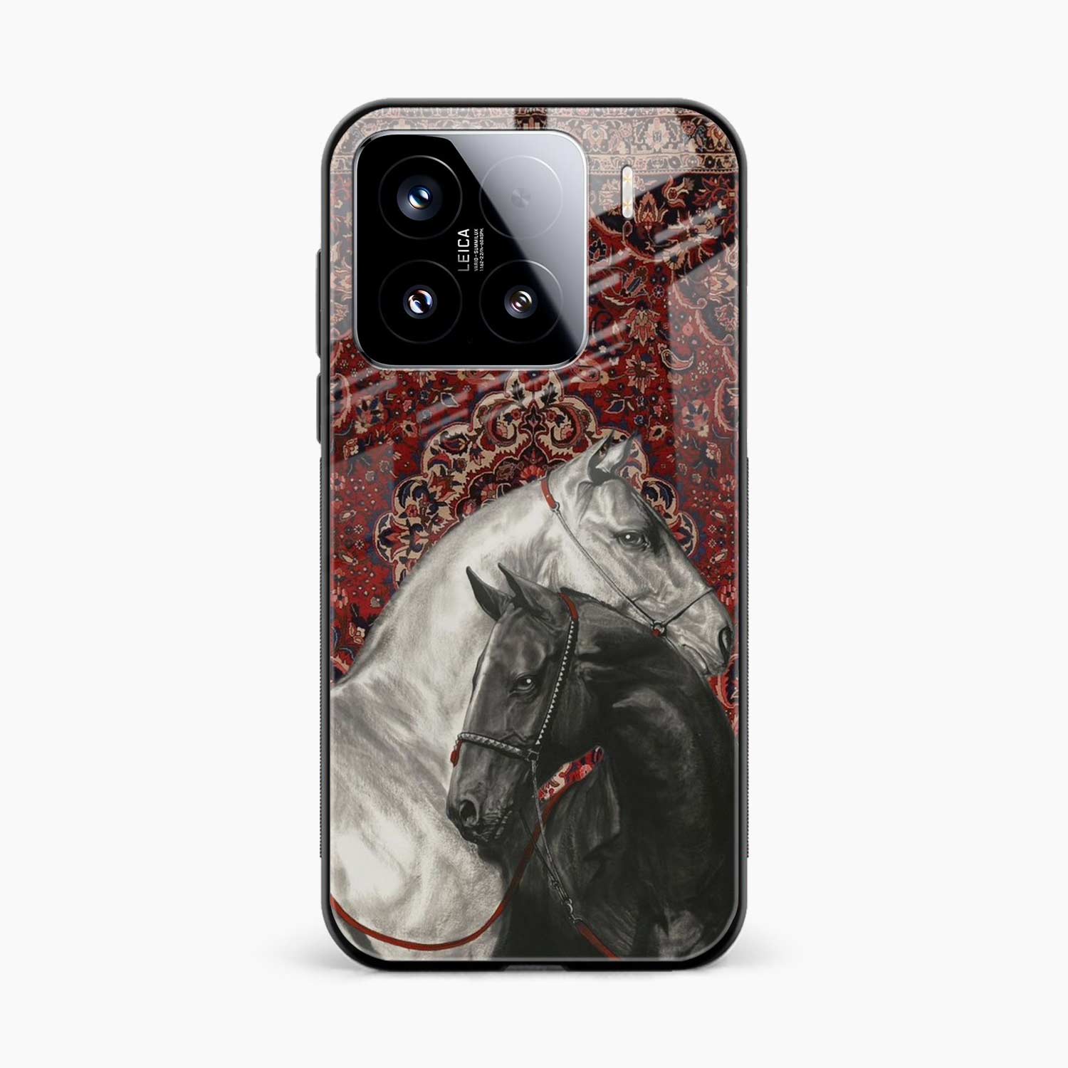 Black And White Horse Xiaomi 15 Back Cover