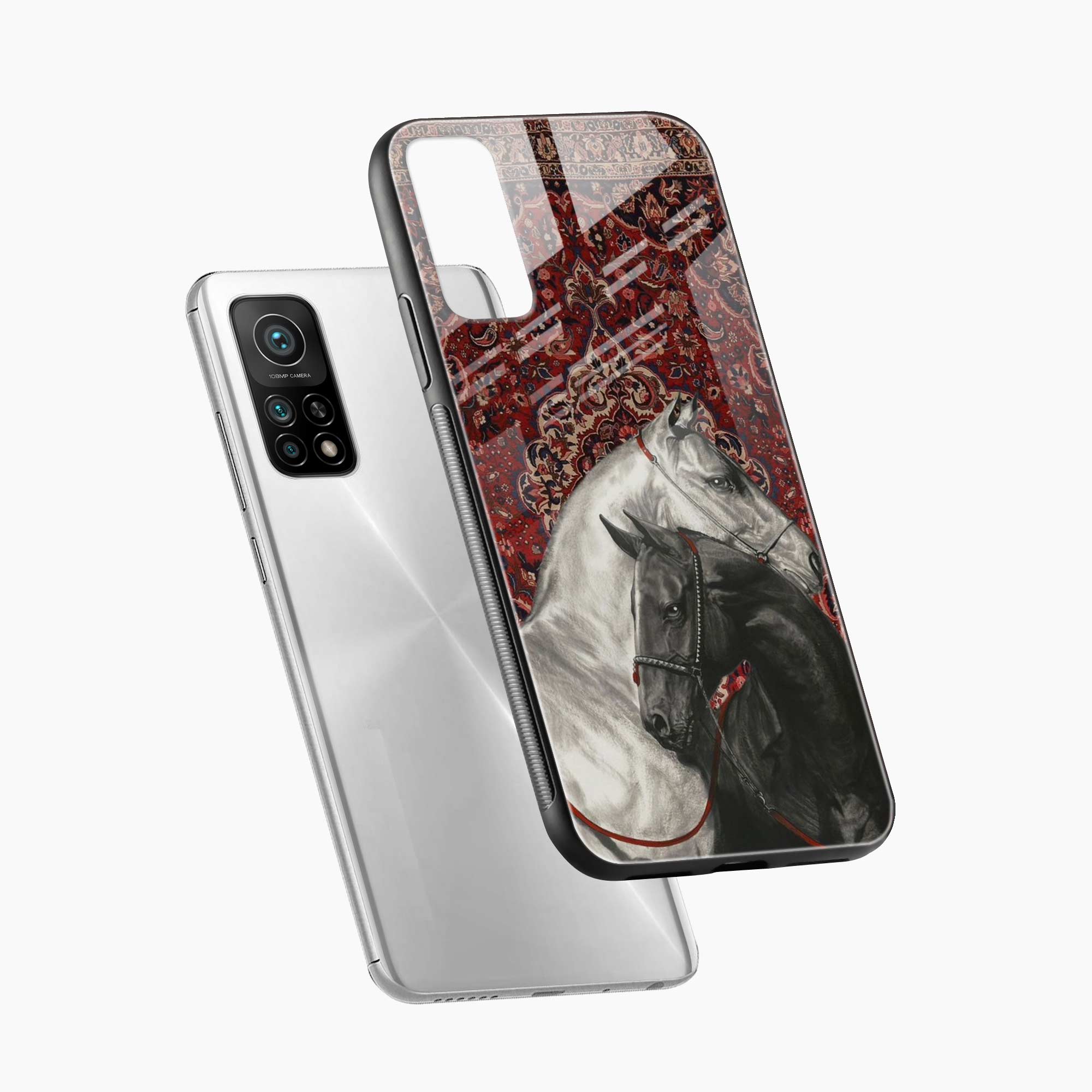 Black And White Horse Xiaomi Mi 10T Back Cover