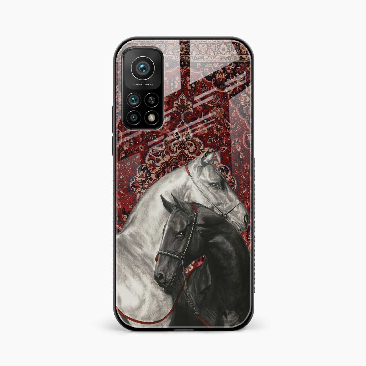 Black And White Horse Xiaomi Mi 10T Back Cover