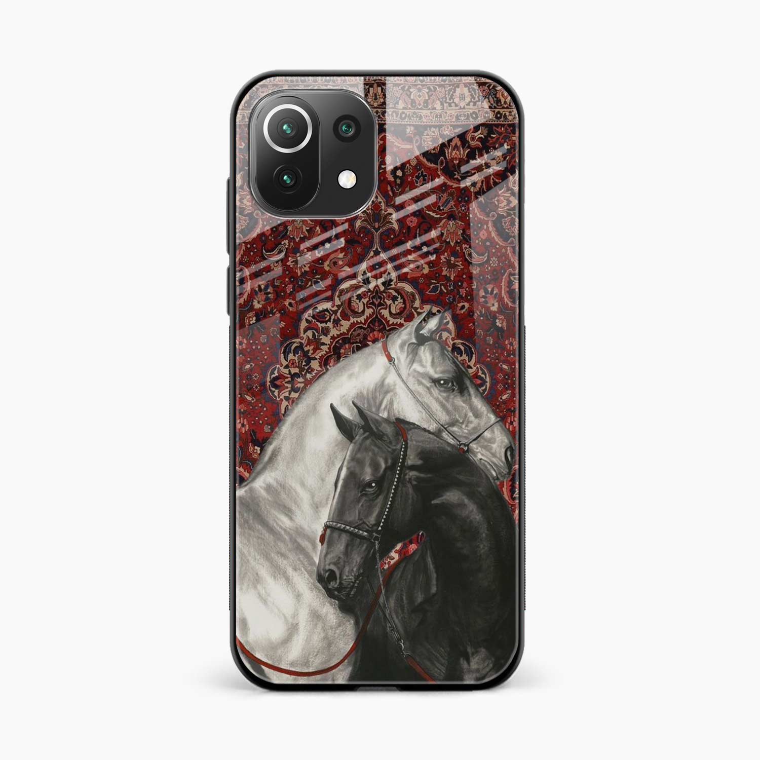 Black And White Horse Xiaomi Mi 11 Lite Back Cover
