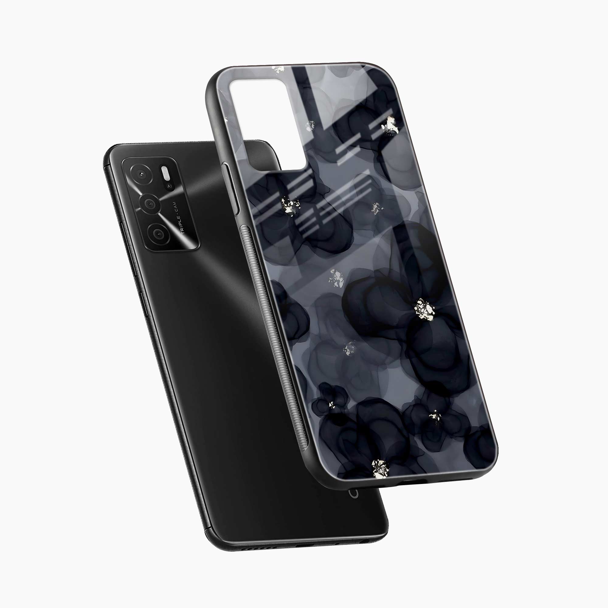Black Beauty Oppo A16 Back Cover
