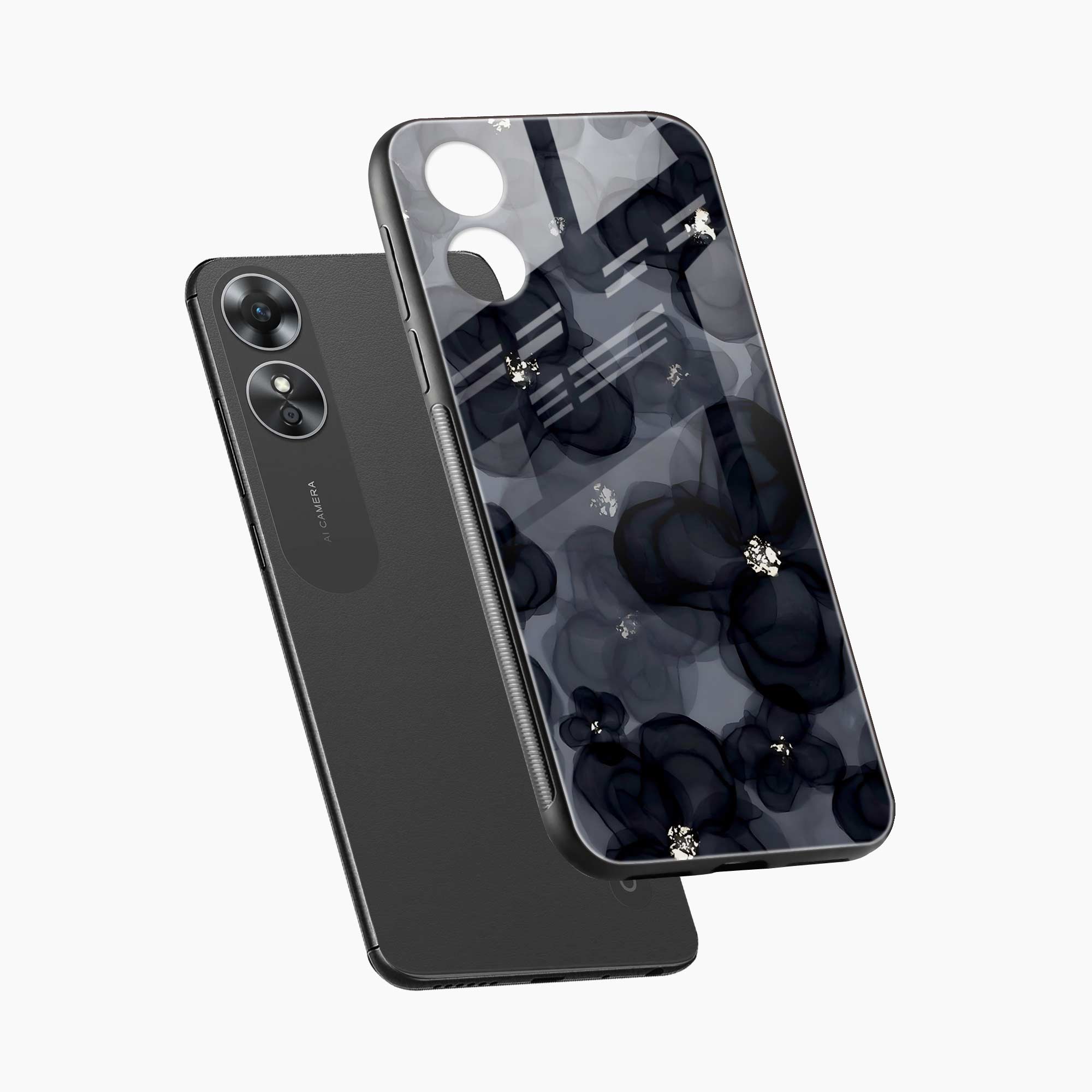 Black Beauty Oppo A17 Back Cover