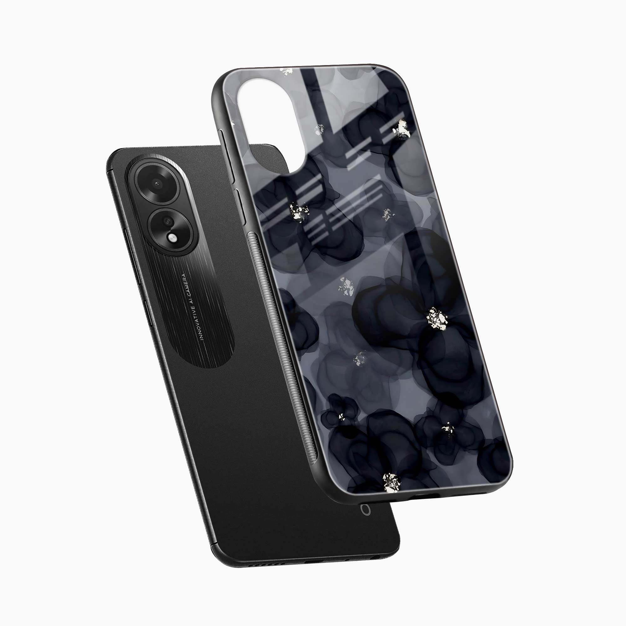 Black Beauty Oppo A38 Back Cover