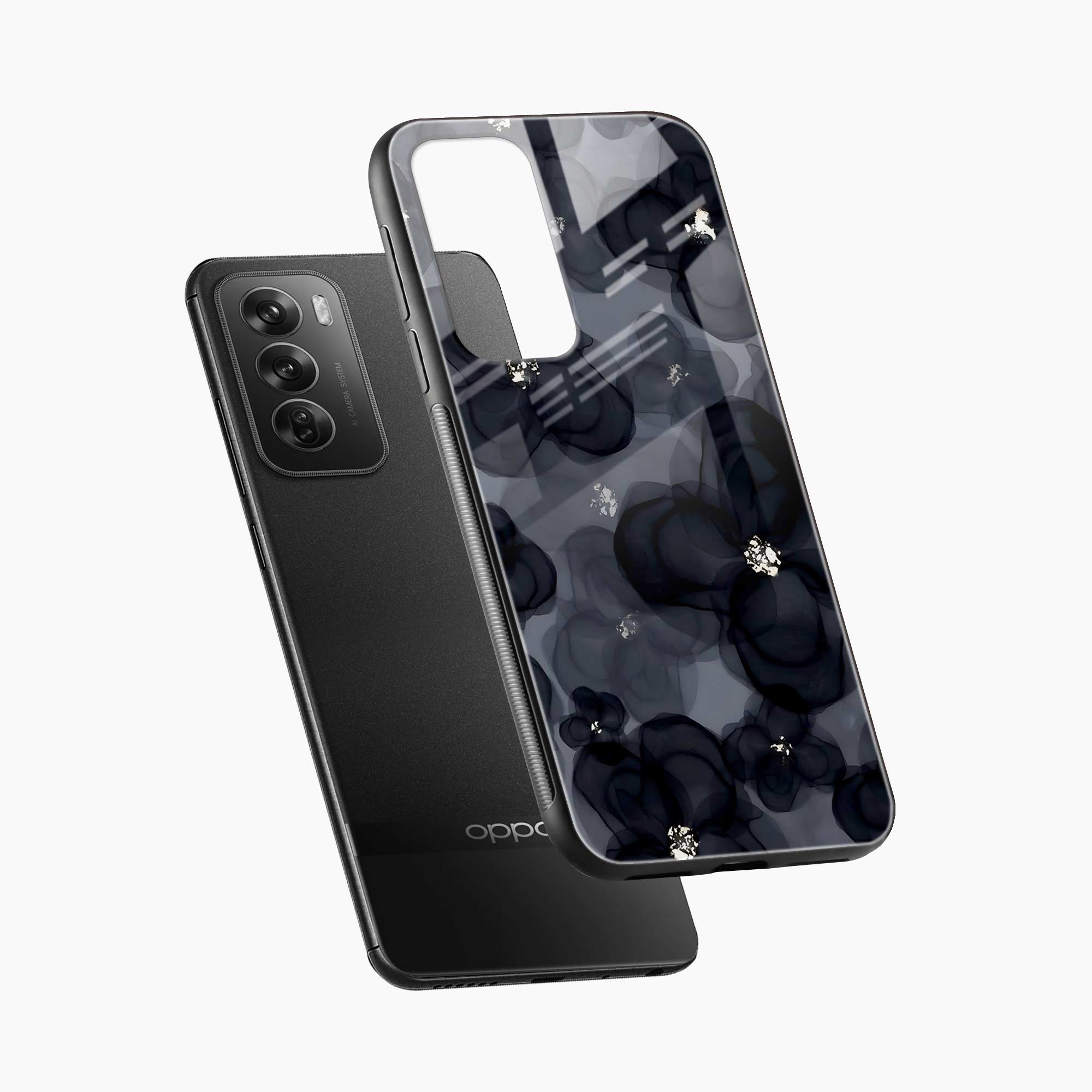 Black Beauty Oppo Reno 12 Pro 5G Back Cover