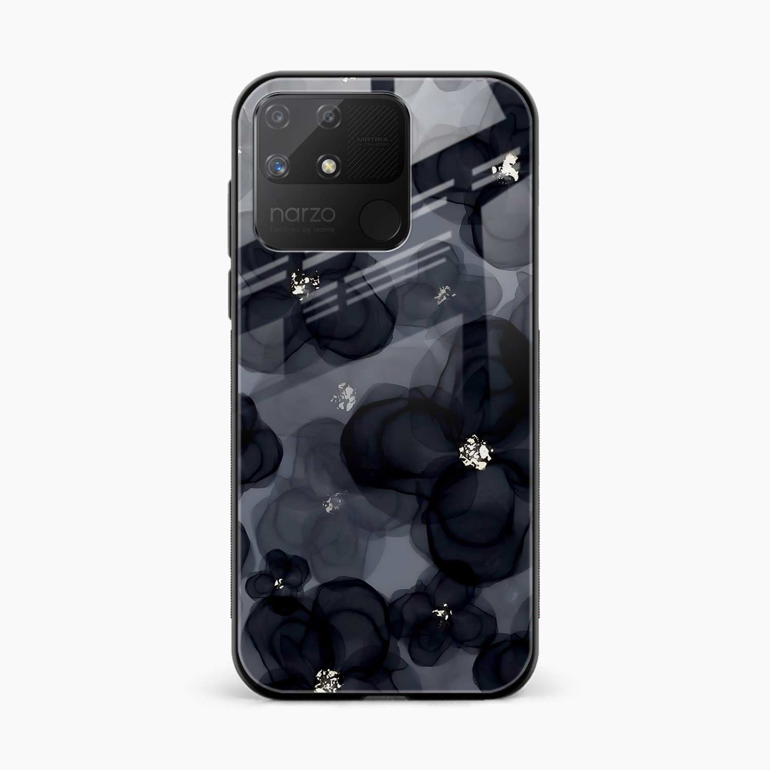 Black Beauty Realme Narzo 50a Back Cover