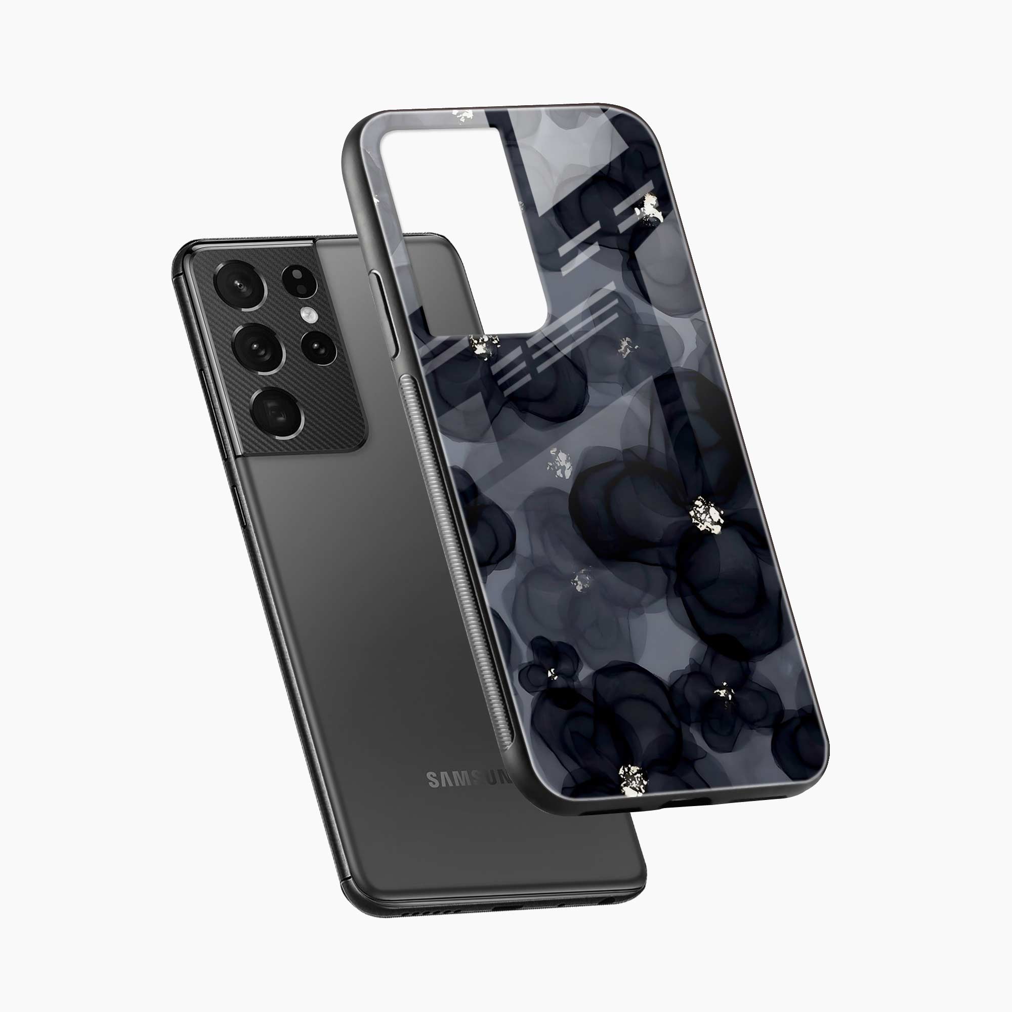 Black Beauty Samsung S21 Ultra Back Cover