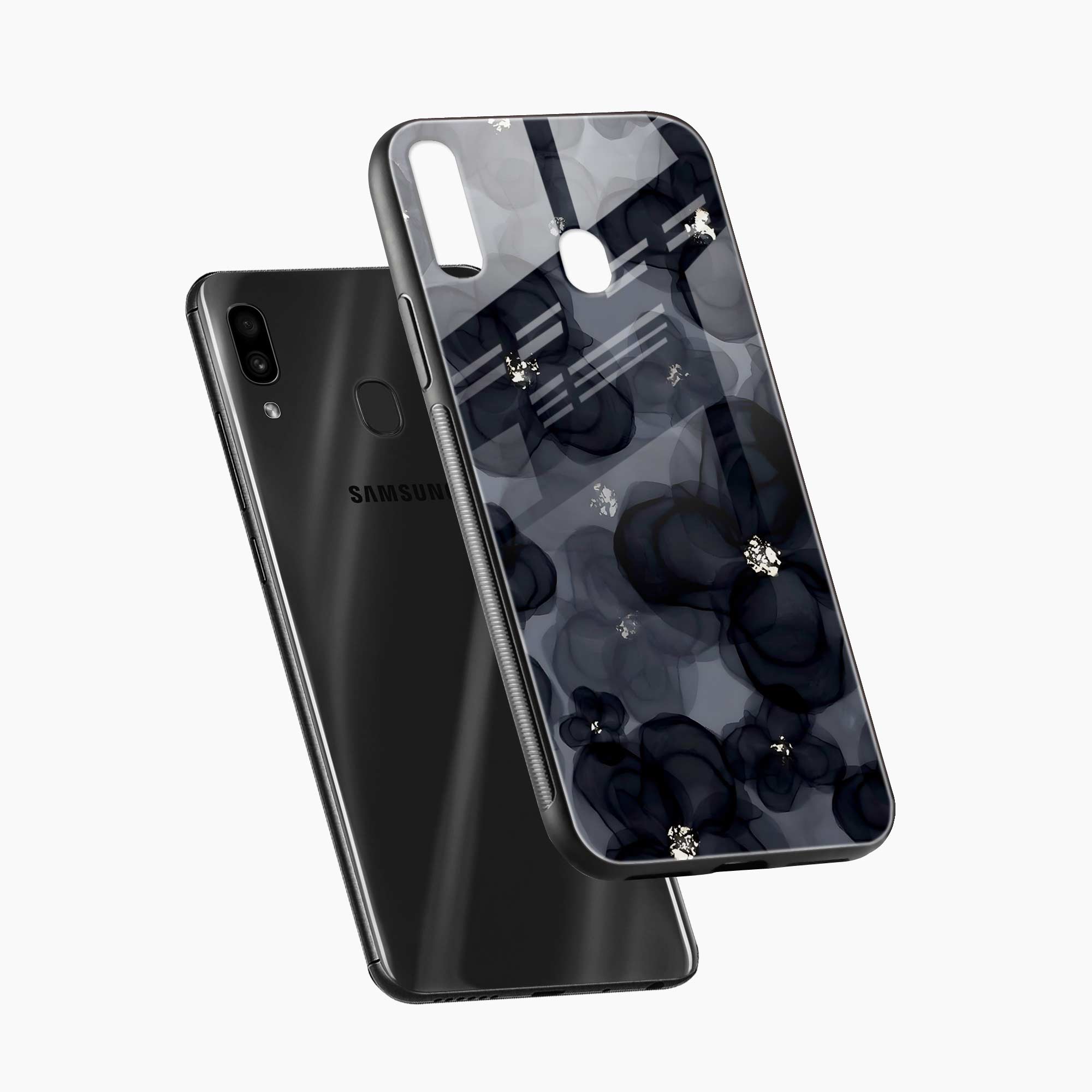 Black Beauty Samsung A30 Back Cover