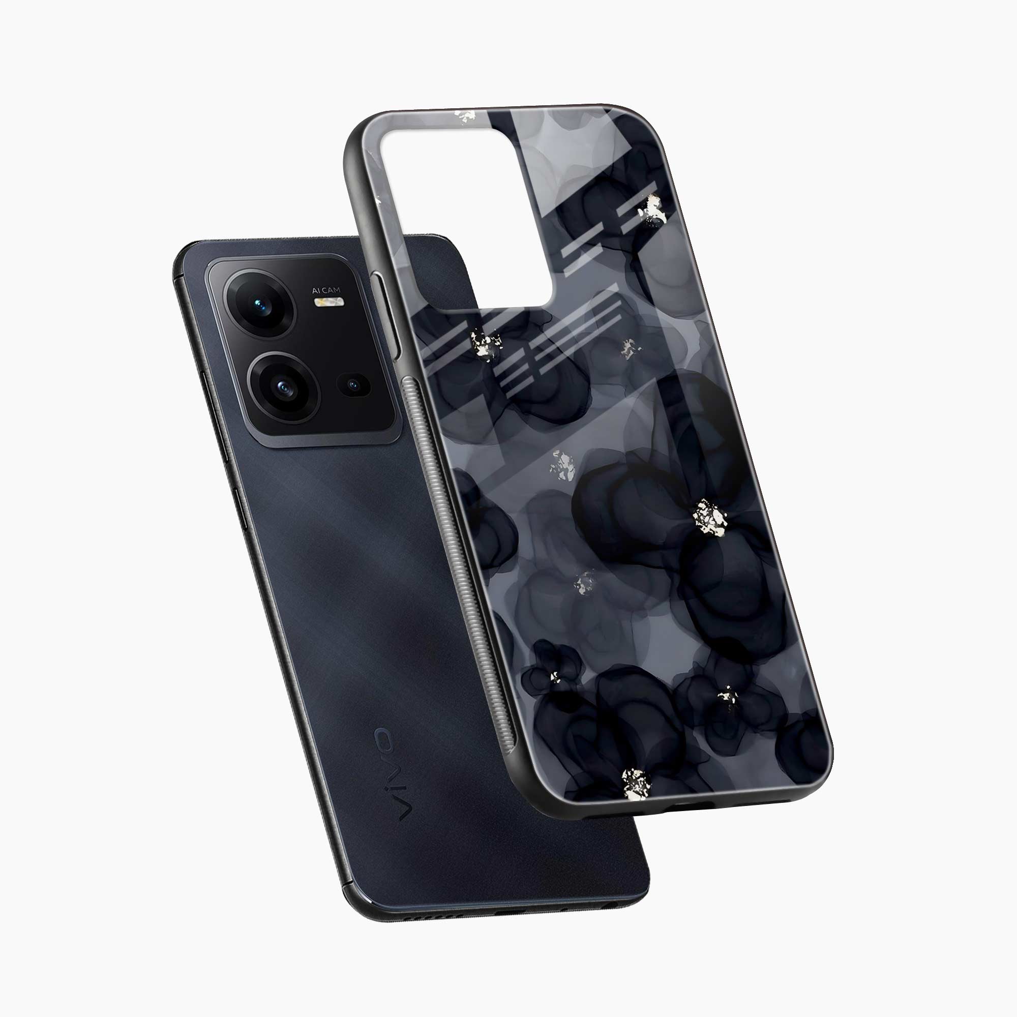 Black Beauty Vivo V25 Back Cover