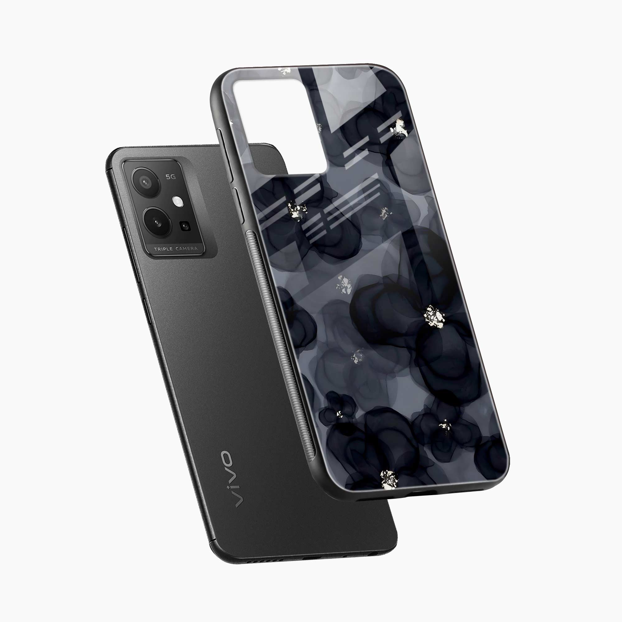 Black Beauty Vivo Y55 5G Back Cover