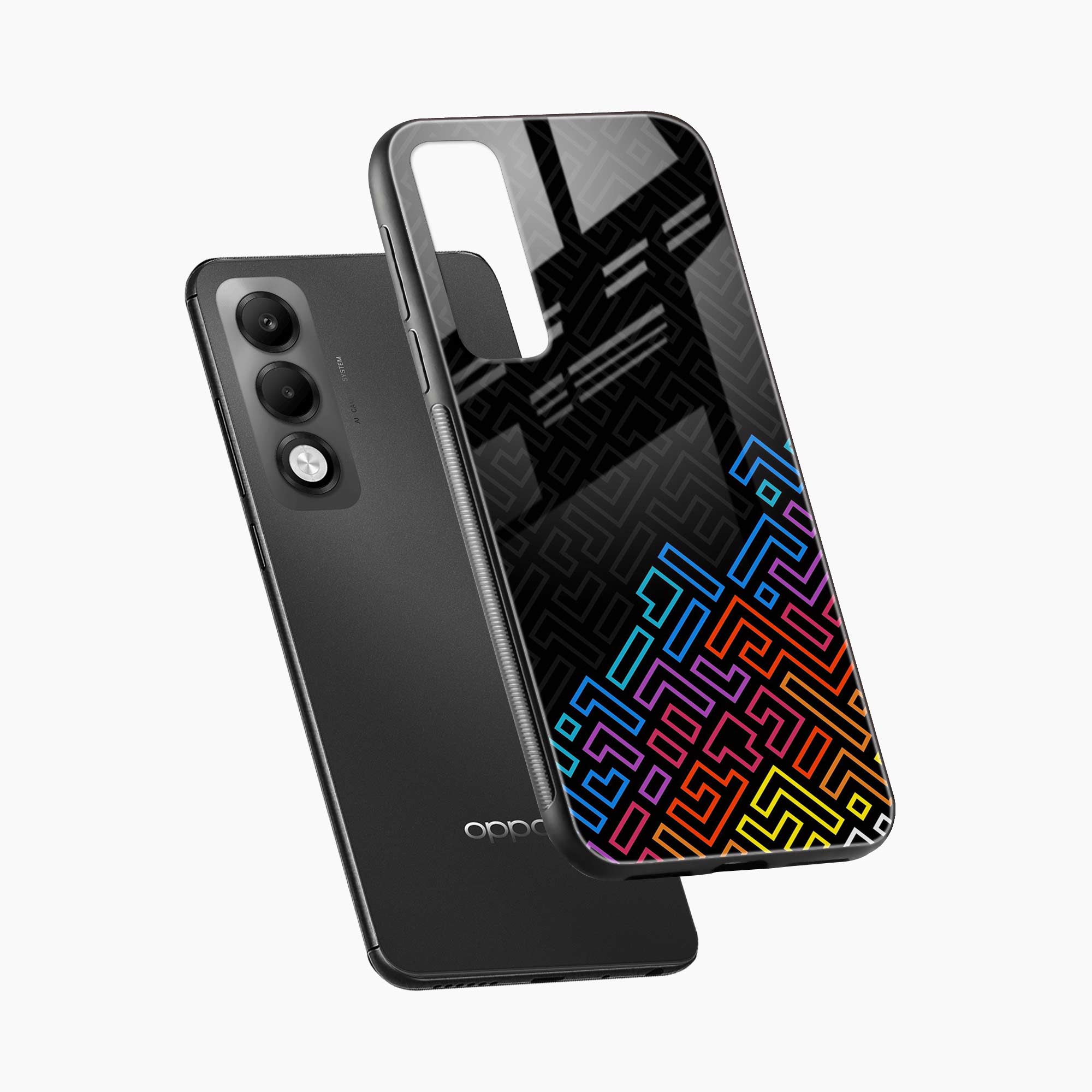 Black Maze Oppo K13x 5G Back Cover