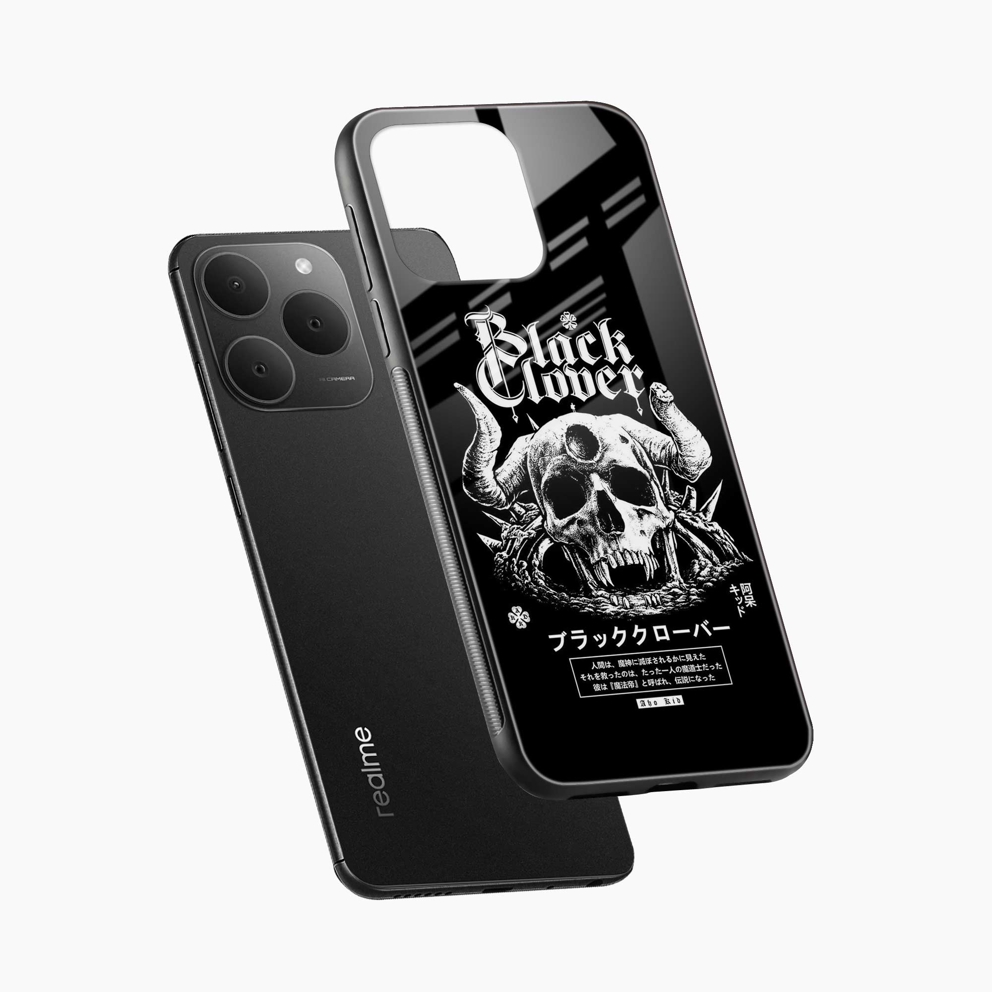 Black Skull Realme 15t 5G Back Cover