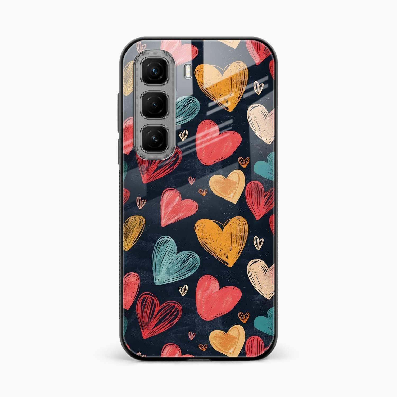 Colorful Hearts Infinix Hot 50 5G Back Cover