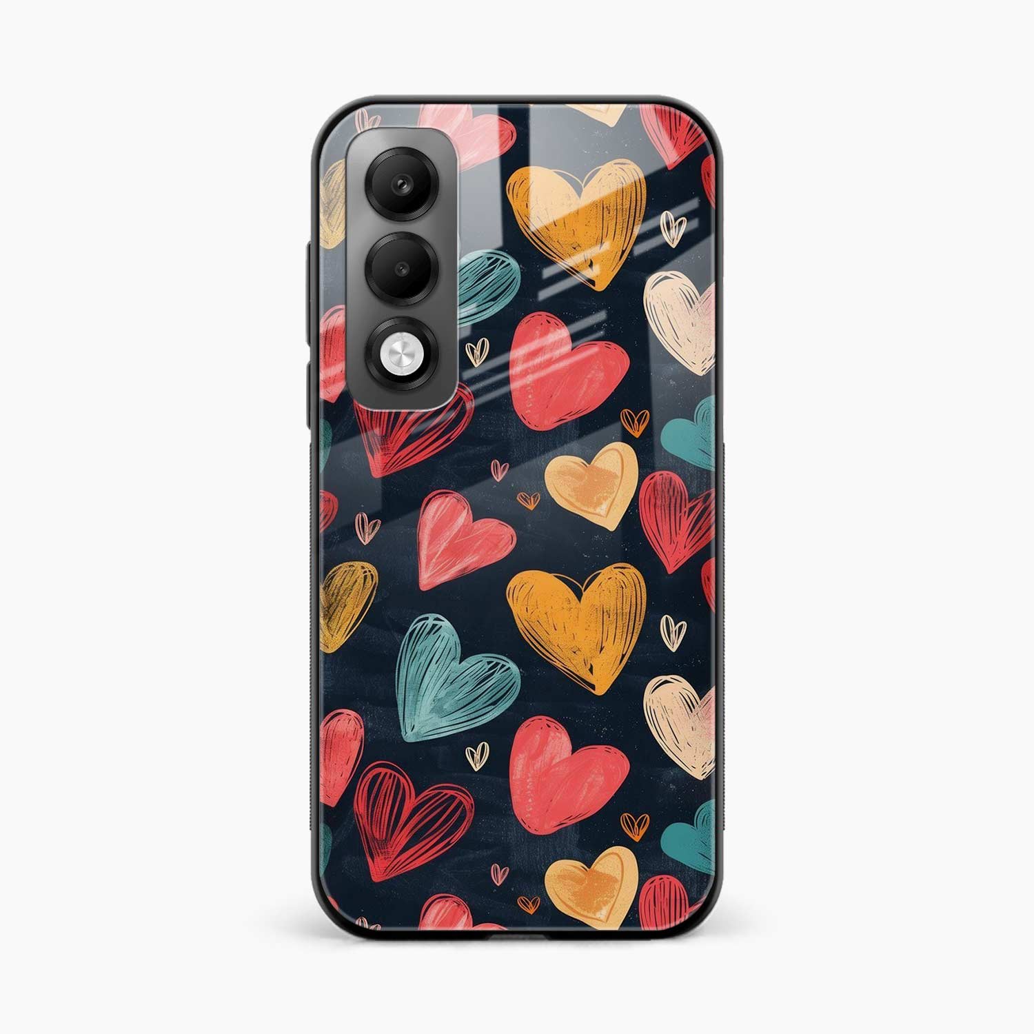 Colorful Hearts Oppo K13x 5G Back Cover