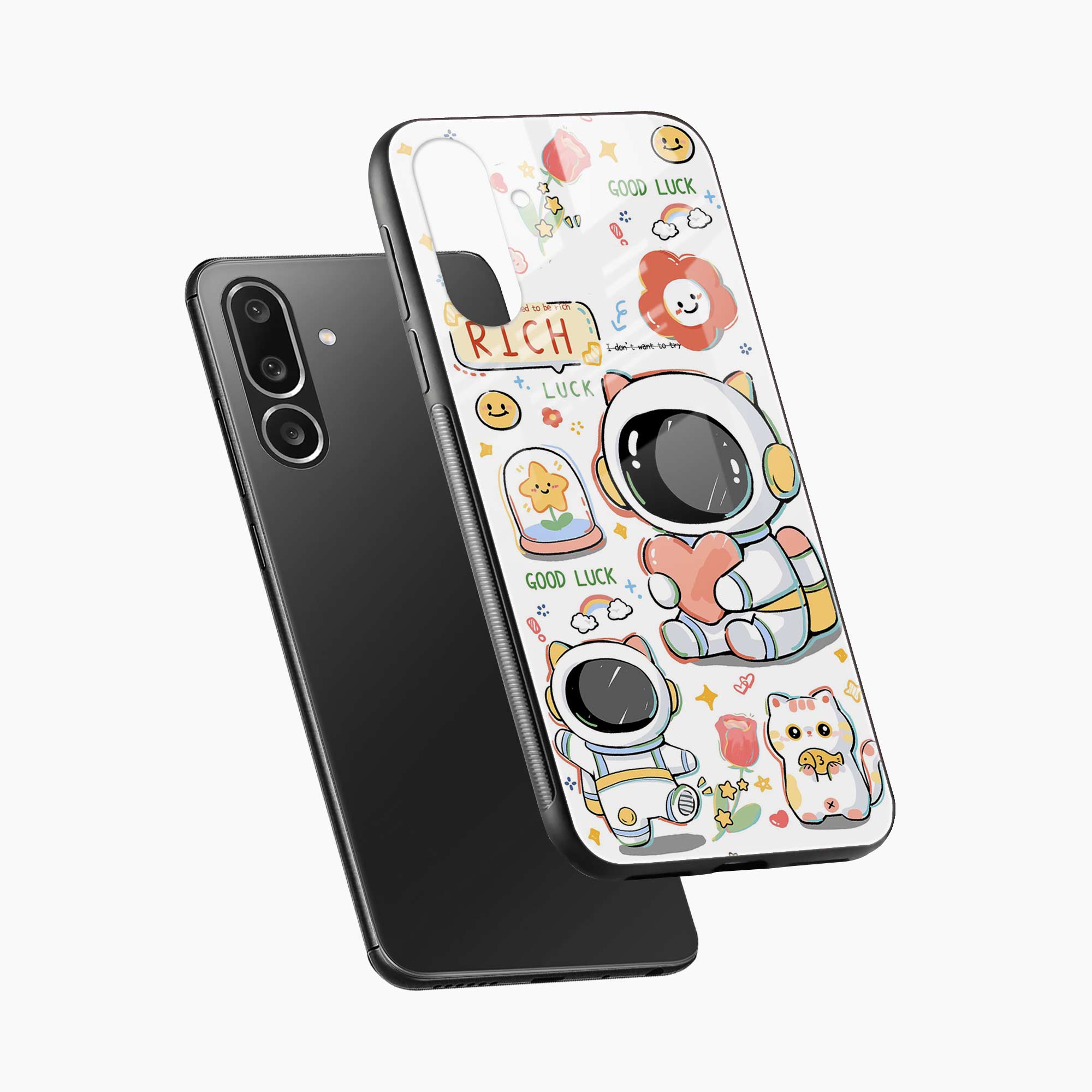 Cute Astronaut Samsung F36 5G Back Cover