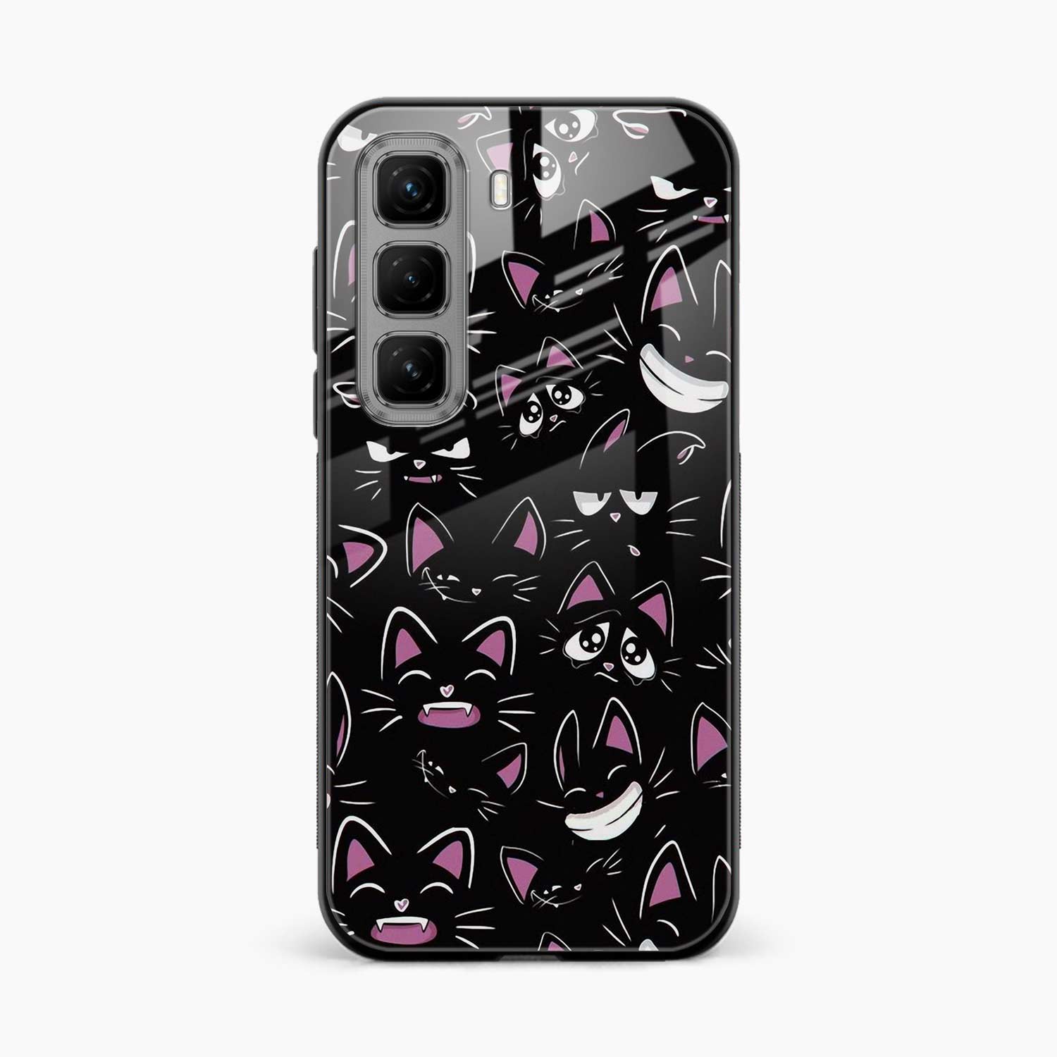 Cute Black Cat Infinix Hot 50 5G Back Cover